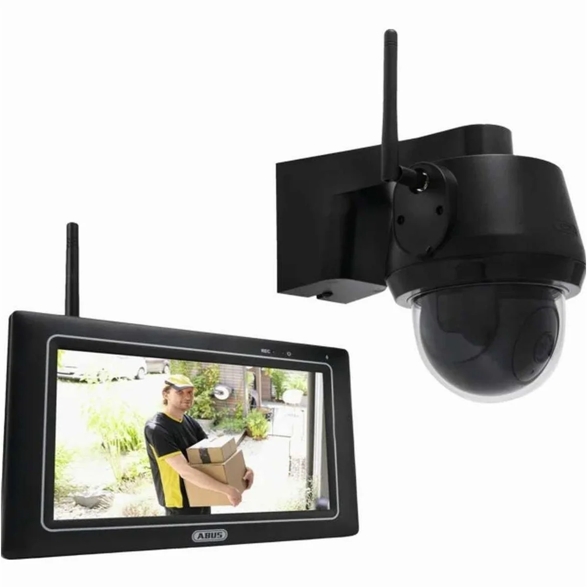 ABUS PPDF17100 Videoüberwachungskit, kabellos, 4 Kanäle, integrierter Recorder