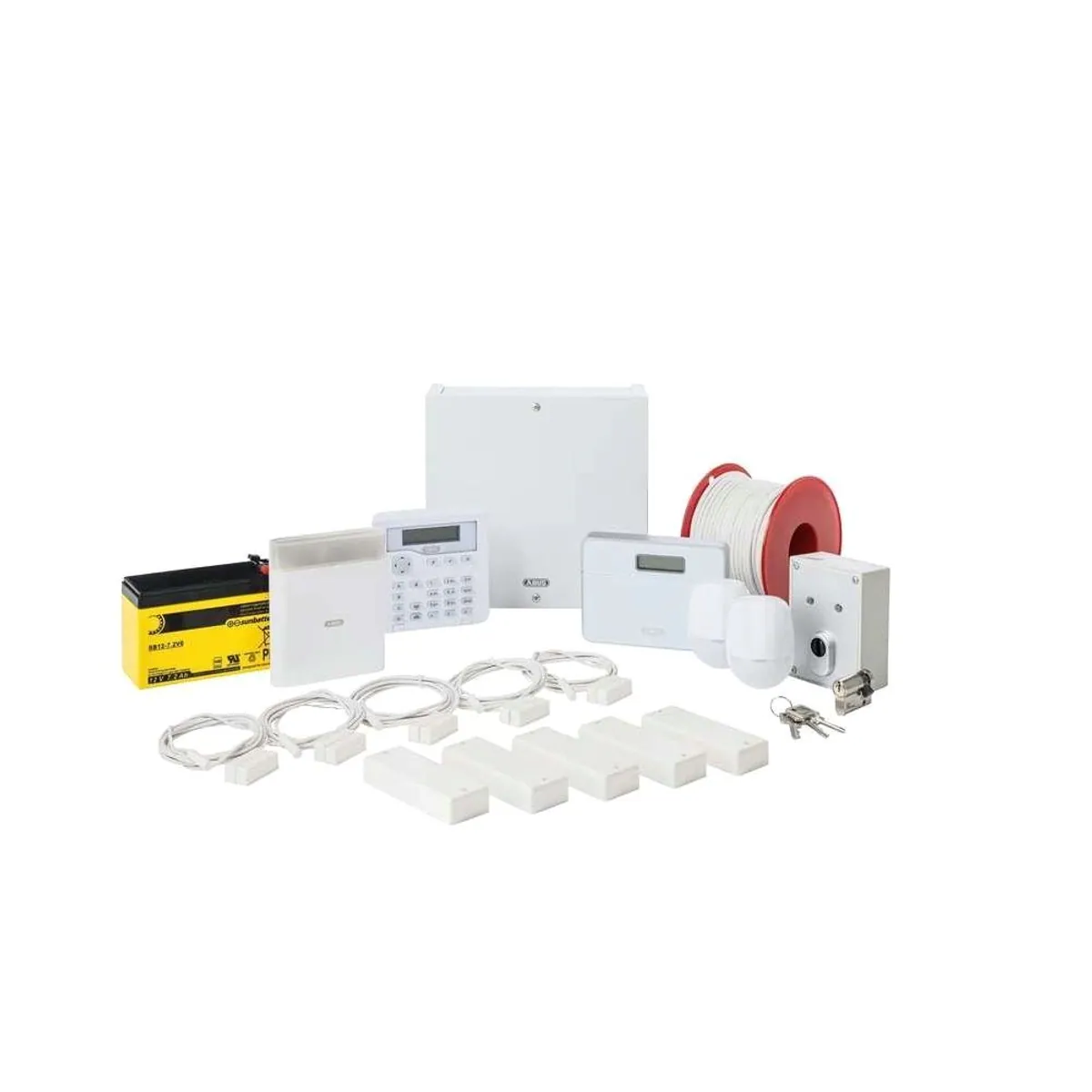 ABUS Terxon SX Komplettpaket mit Wählgerät, effektiver Einbruchschutz, erweiterbar, 8 programmierbare Zonen