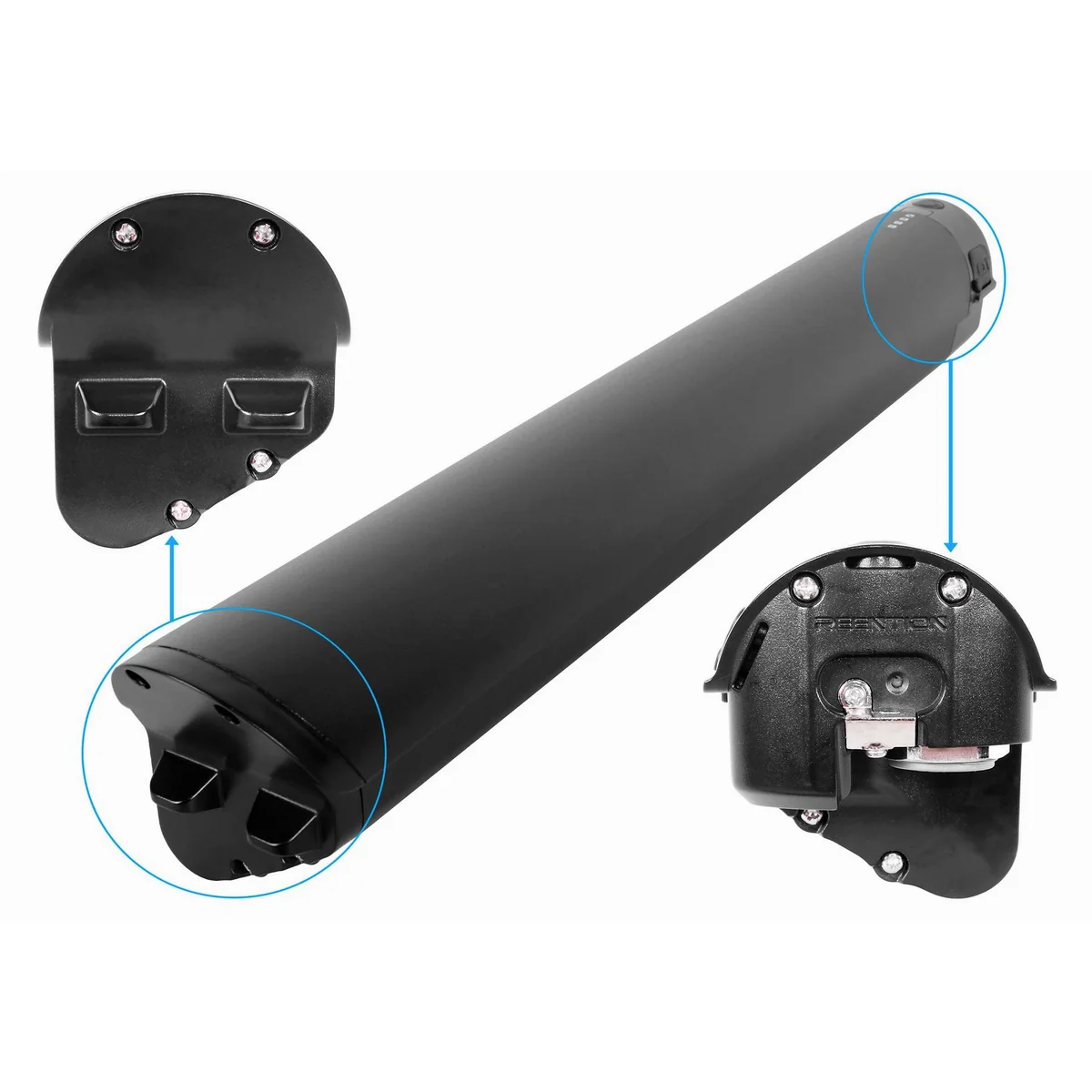 Adore E-Bike Akku REENTION EEL-MINI 40, hohe Kapazität, 2A Ladegerät, passend für Enforce Modelle 5