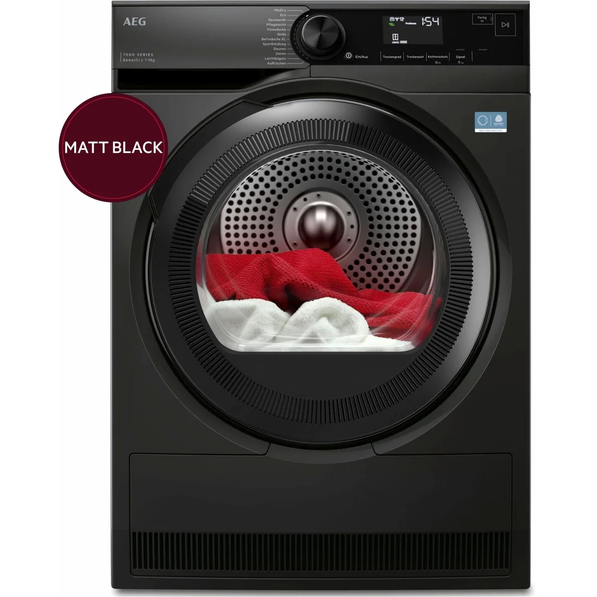 AEG Wärmepumpentrockner TR7TS75690, Schonende Trocknung, Energieeffizienzklasse A++
