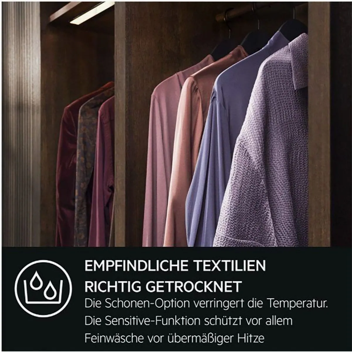 AEG TR7T50585 Wärmepumpentrockner, energieeffiziente Trocknung, ProSense Technologie 2
