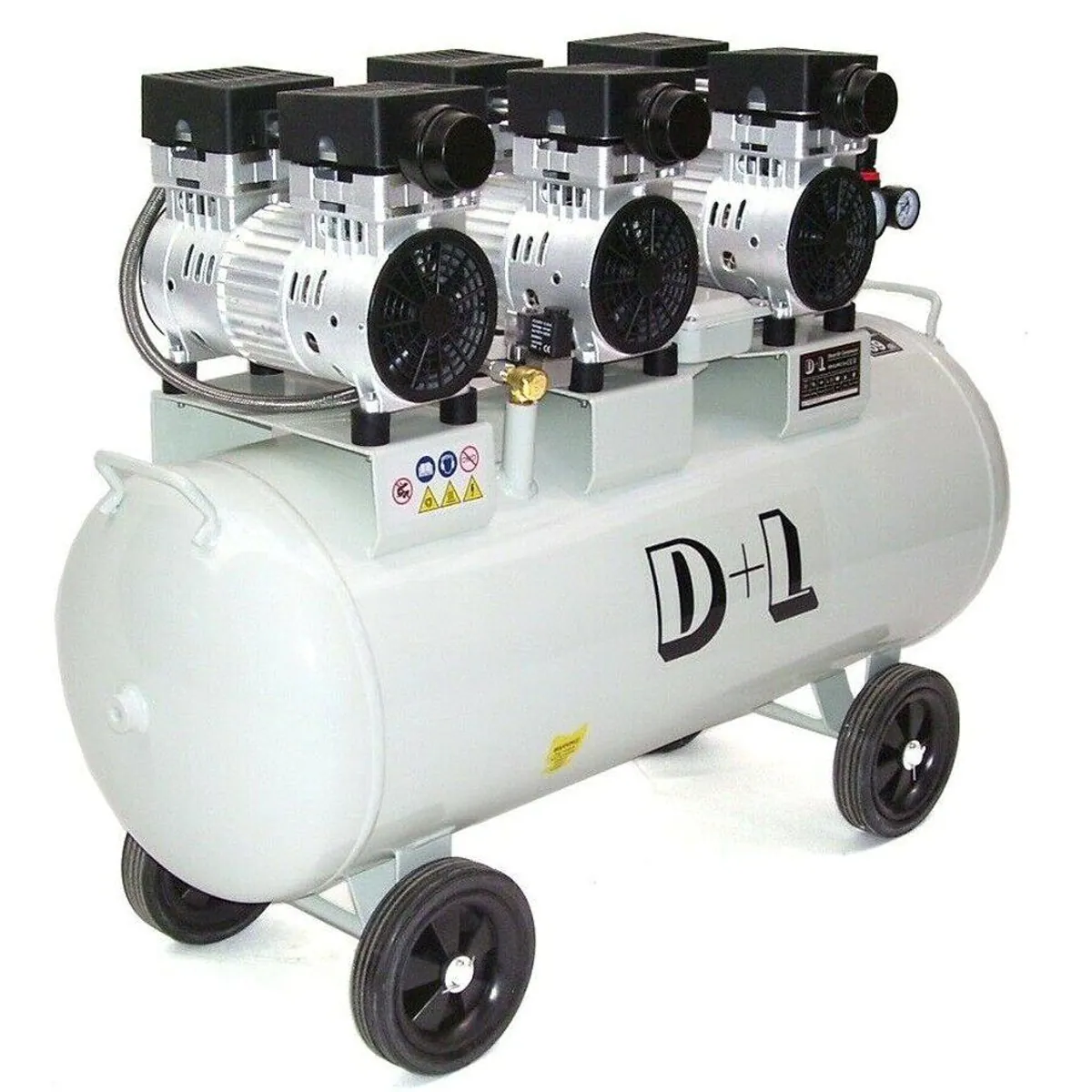 Apex Flüsterkompressor 100L, leise 69 dB(A), ölfrei, 2250 W 2