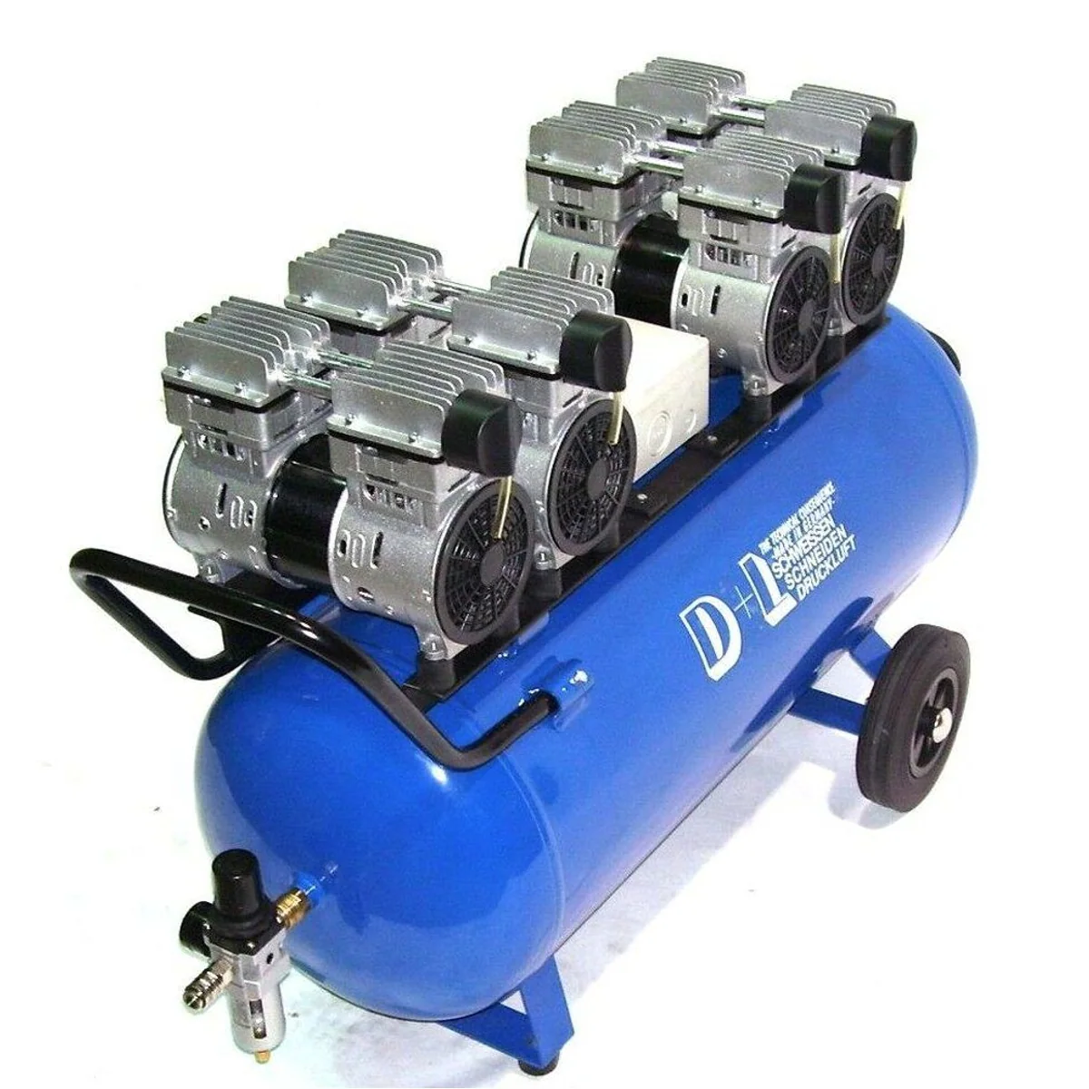 Apex V8 360/8/90W Druckluftkompressor, flüsterleise, ölfrei, langlebig