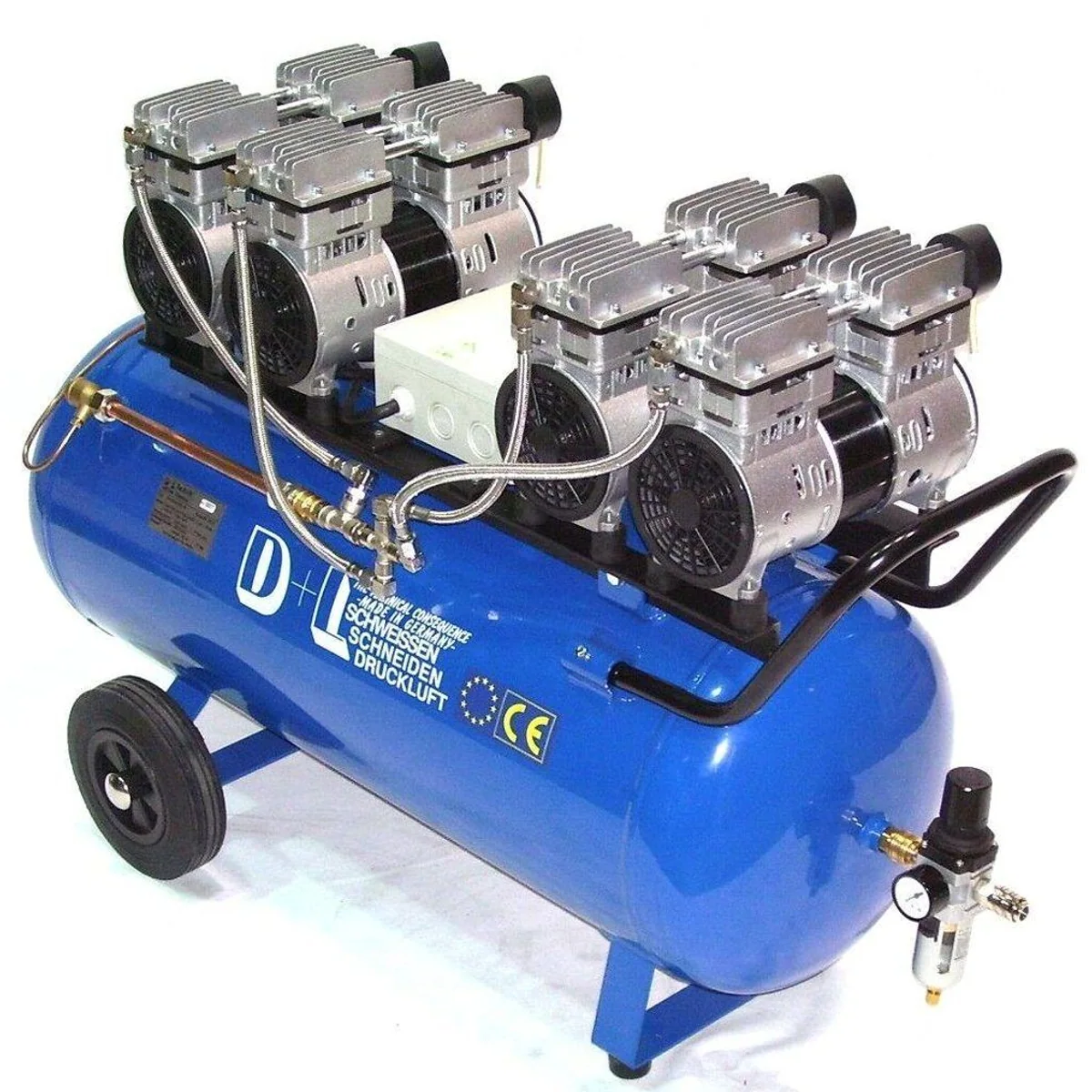 Apex V8 360/8/90W Druckluftkompressor, flüsterleise, ölfrei, langlebig 3