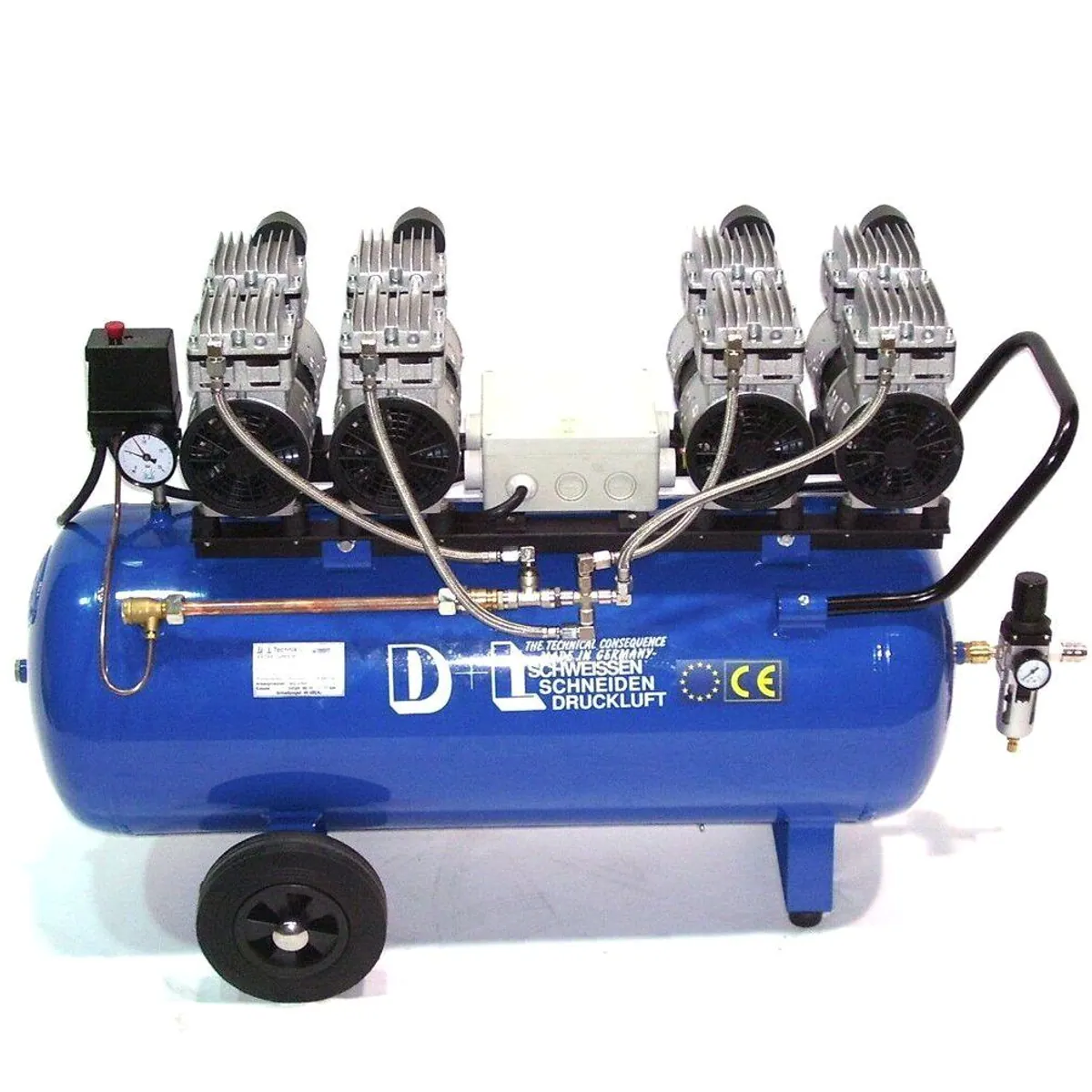 Apex V8 360/8/90W Druckluftkompressor, flüsterleise, ölfrei, langlebig 4