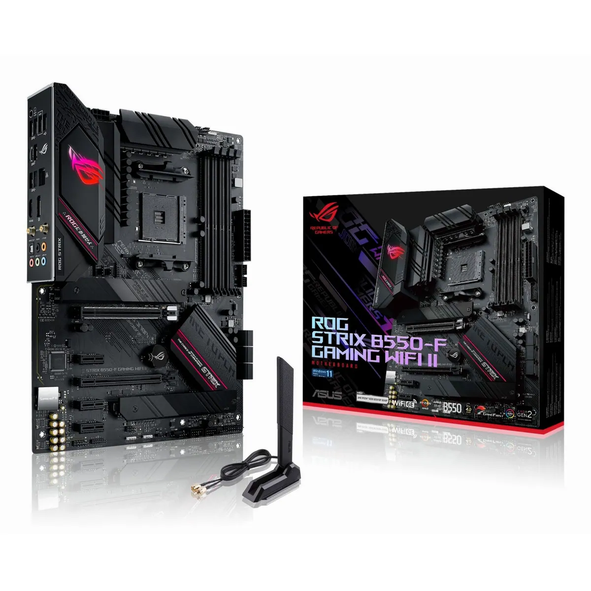 ASUS ROG STRIX B550-F GAMING WIFI II Mainboard, leistungsstark, vielseitig, optimierte Kühlung