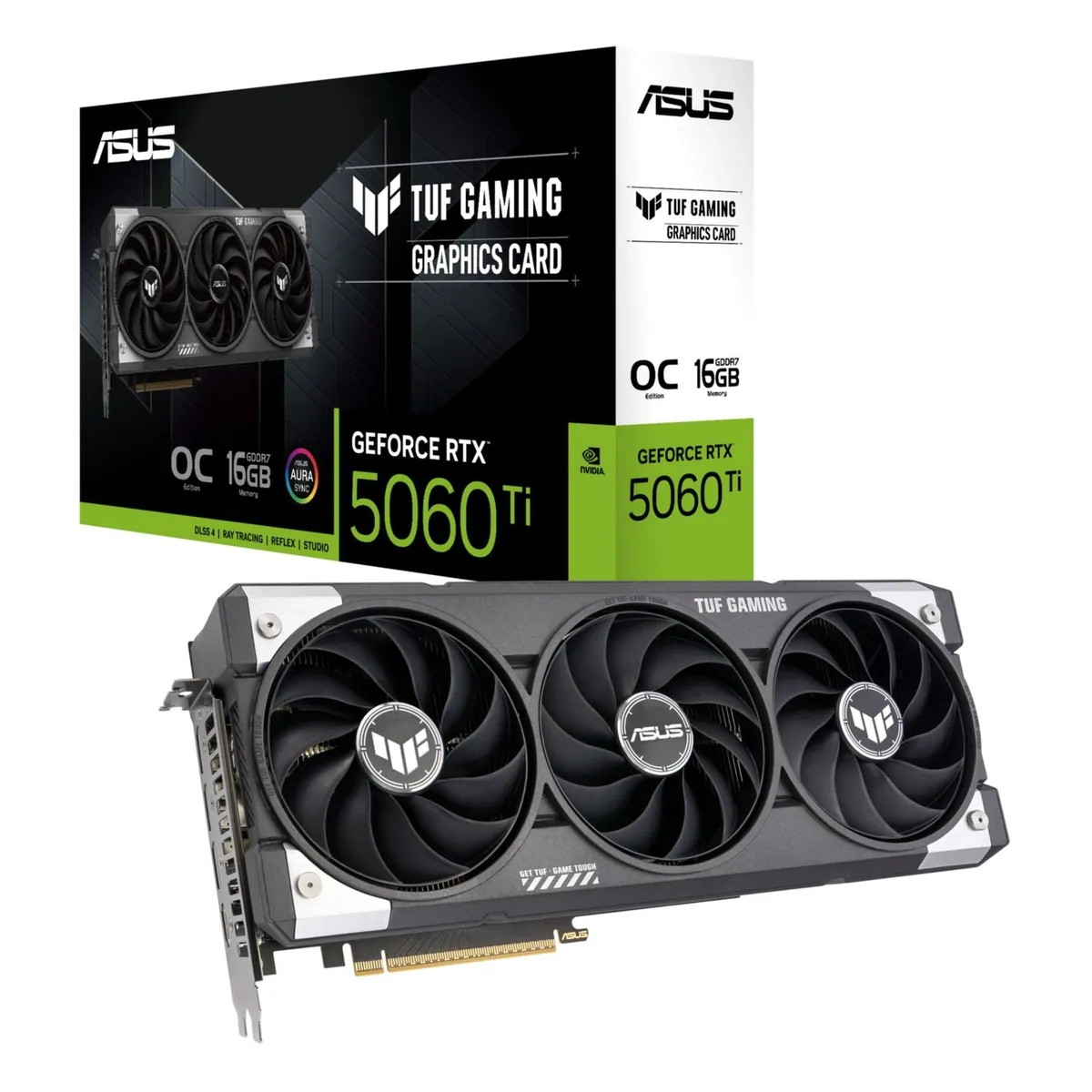 ASUS TUF Gaming GeForce RTX 5060 Ti, hohe Leistung, langlebige Komponenten, fortschrittliche Kühlung 5