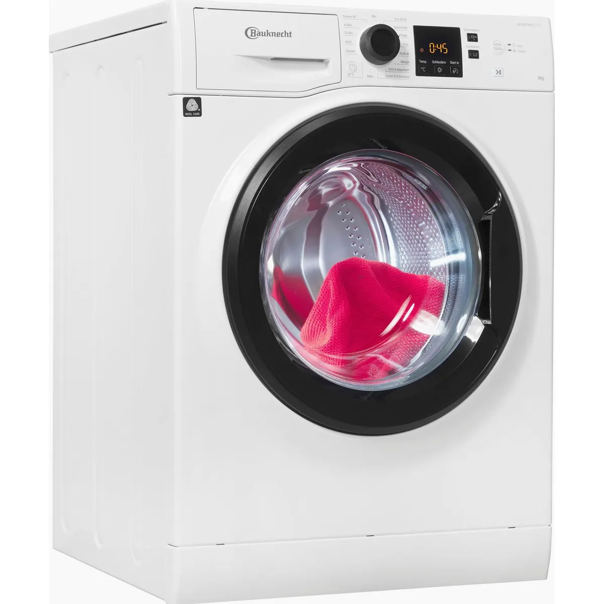 Bauknecht Waschmaschine Super Eco 845 A, 8 kg Kapazität, 1400 U/min, Kurzprogramm 45‘