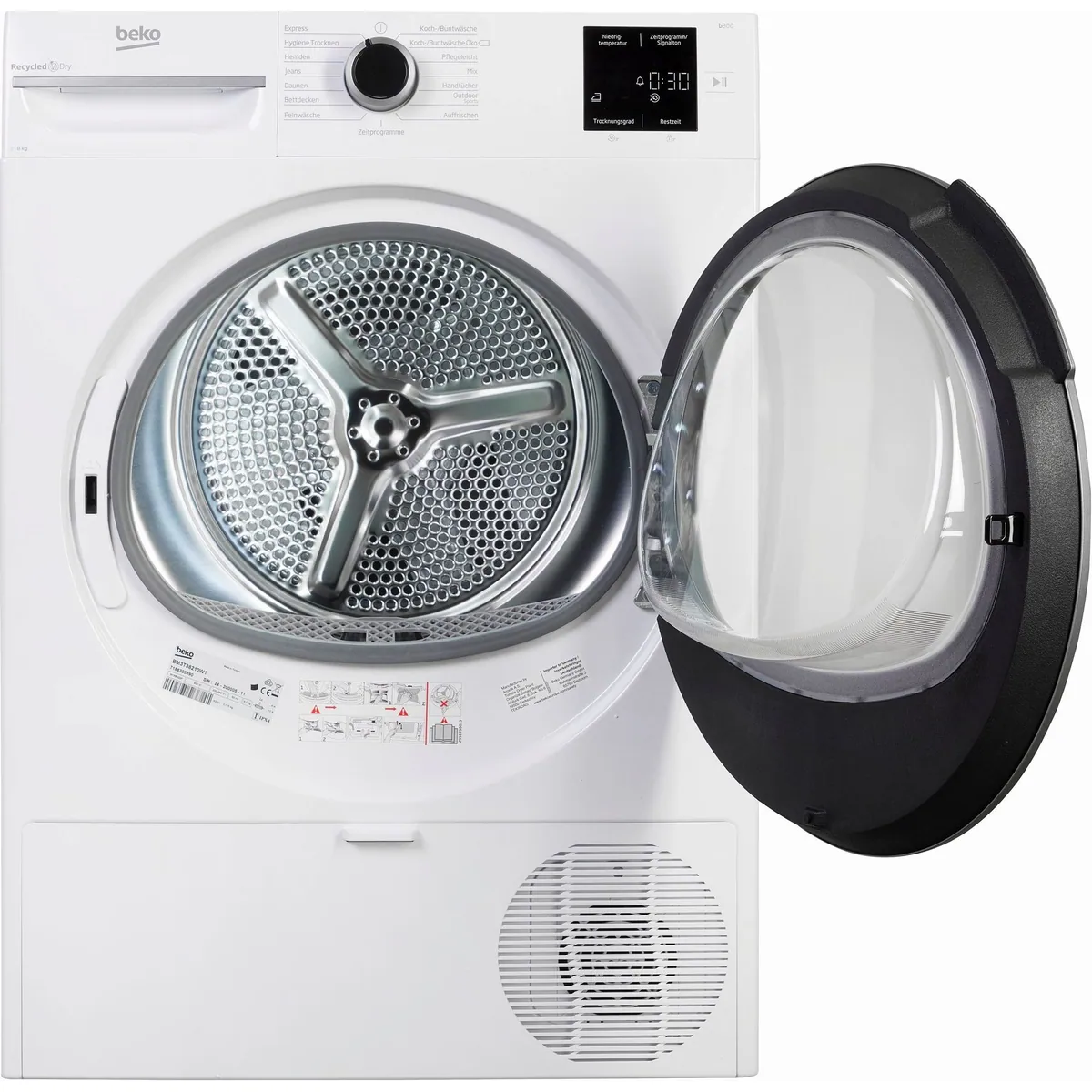 Beko BM3T38210W1 Wärmepumpentrockner, energieeffizient, elektronische Feuchtemessung 2