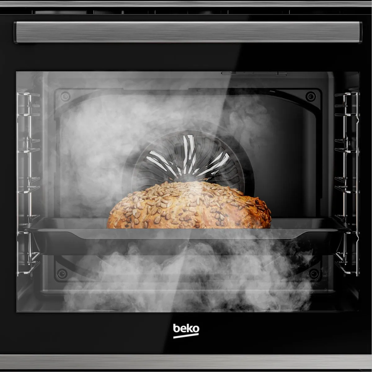 Beko BBIM17300X Einbau-Backofen, 1-fach-Teleskopauszug, SteamShine, AirFry 3