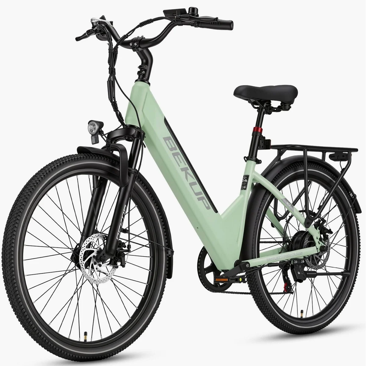 BEKUP E-Bike V1, 522 Wh Akku, 250 W Hinterradmotor, 7-Gang Shimano — für lange Touren und Stadtverkehr