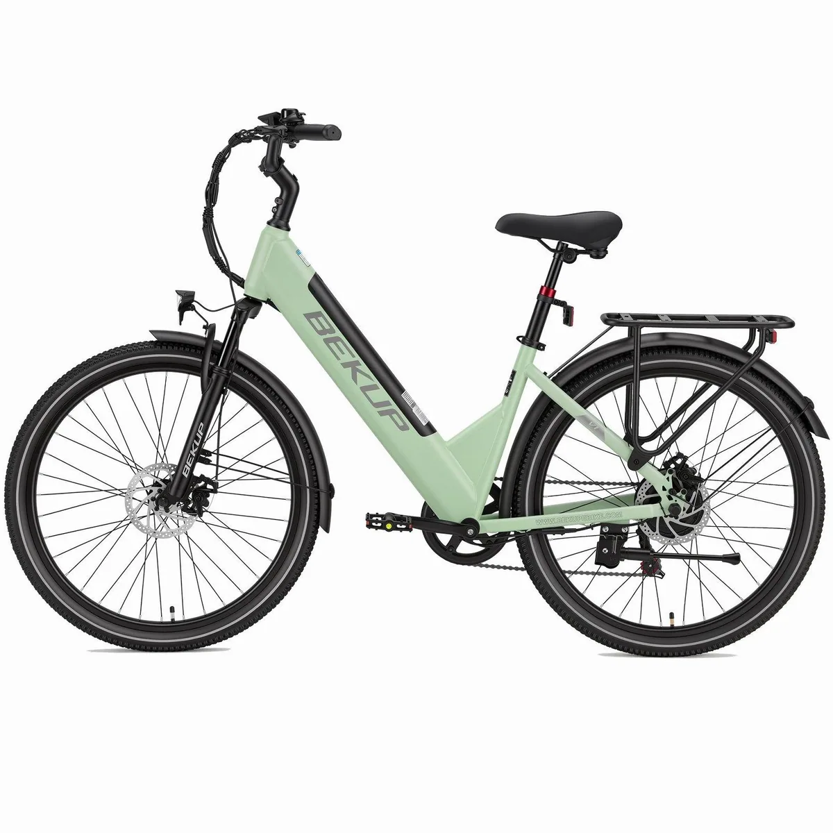 BEKUP E-Bike V1, 522 Wh Akku, 250 W Hinterradmotor, 7-Gang Shimano — für lange Touren und Stadtverkehr 3