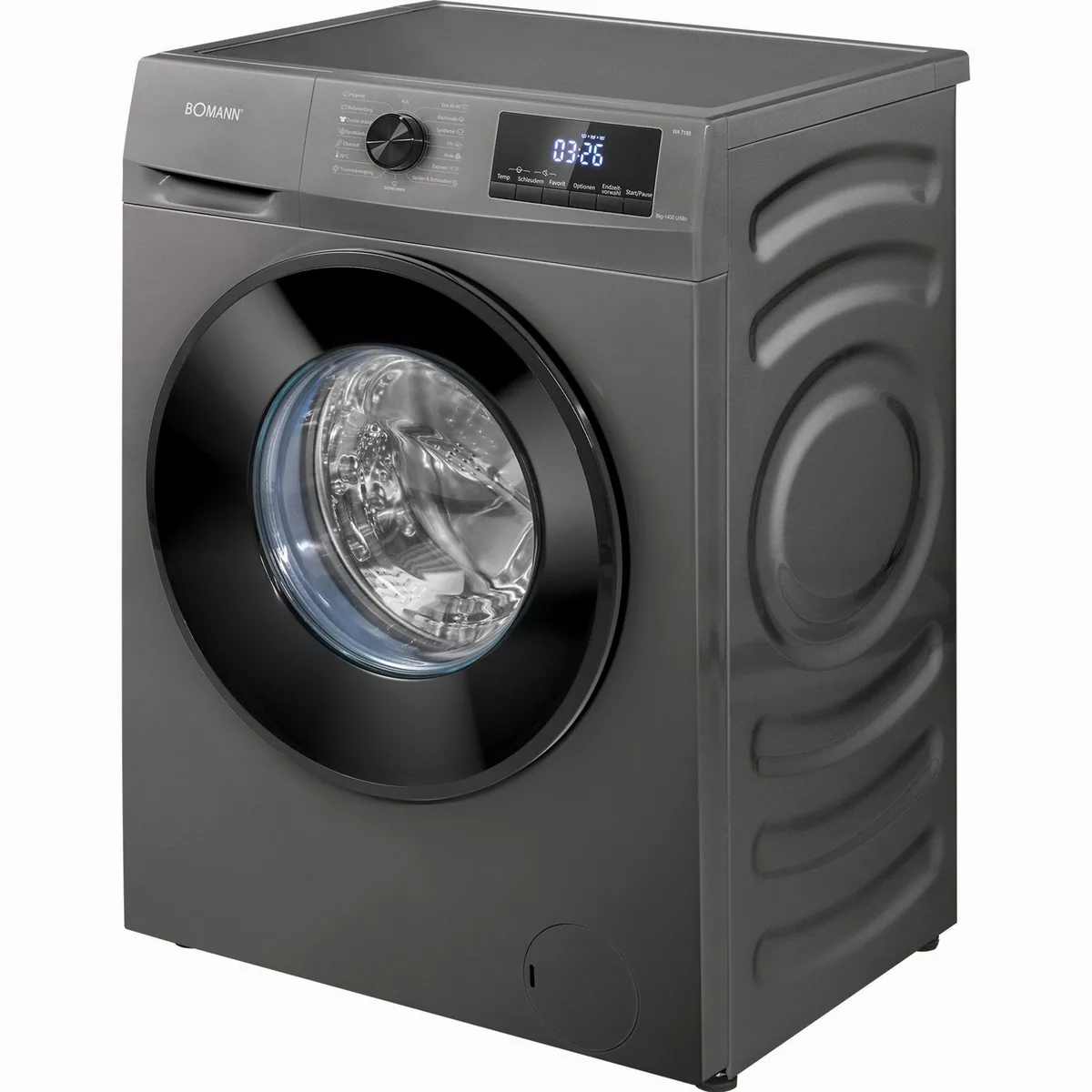 Bomann WA 7185 Waschmaschine, 8 kg, 1400 U/min — vielseitige Programme, LED-Display, hohe Sicherheit 2