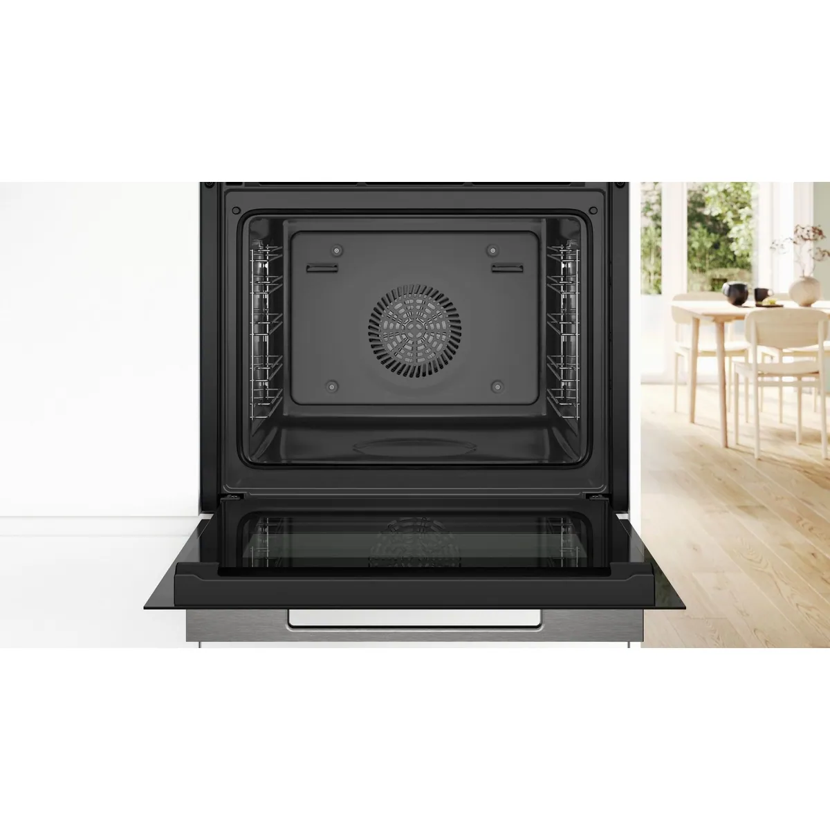 Bosch HBG7363B1 Backofen, Teleskopauszug nachrüstbar, digitaler Bedienring 2