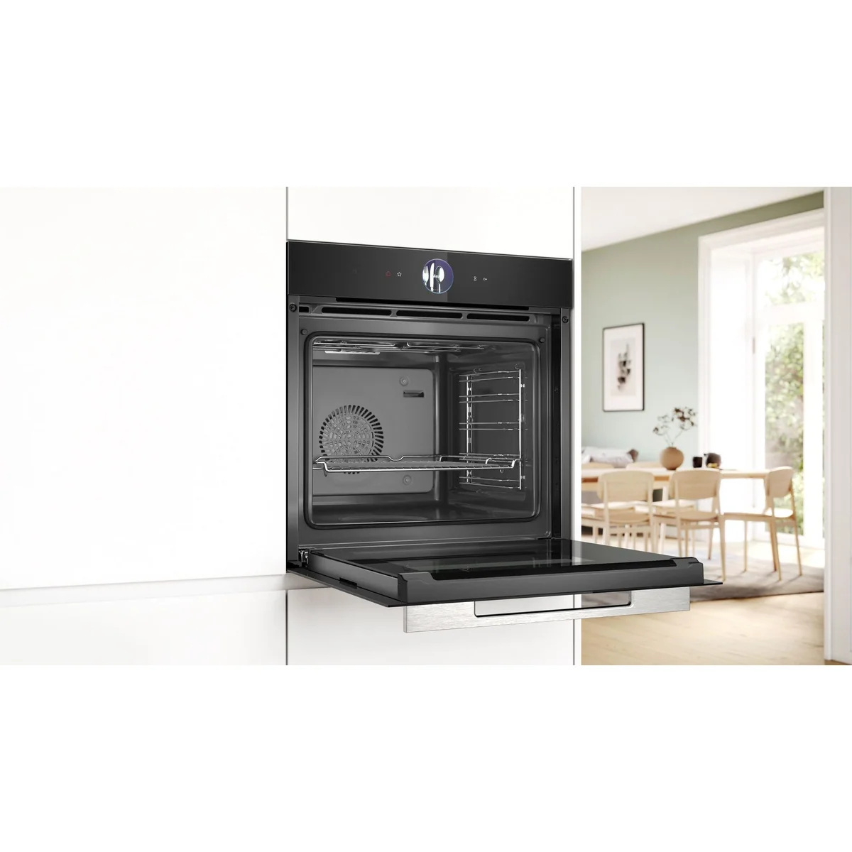 Bosch HBG7363B1 Backofen, Teleskopauszug nachrüstbar, digitaler Bedienring 3