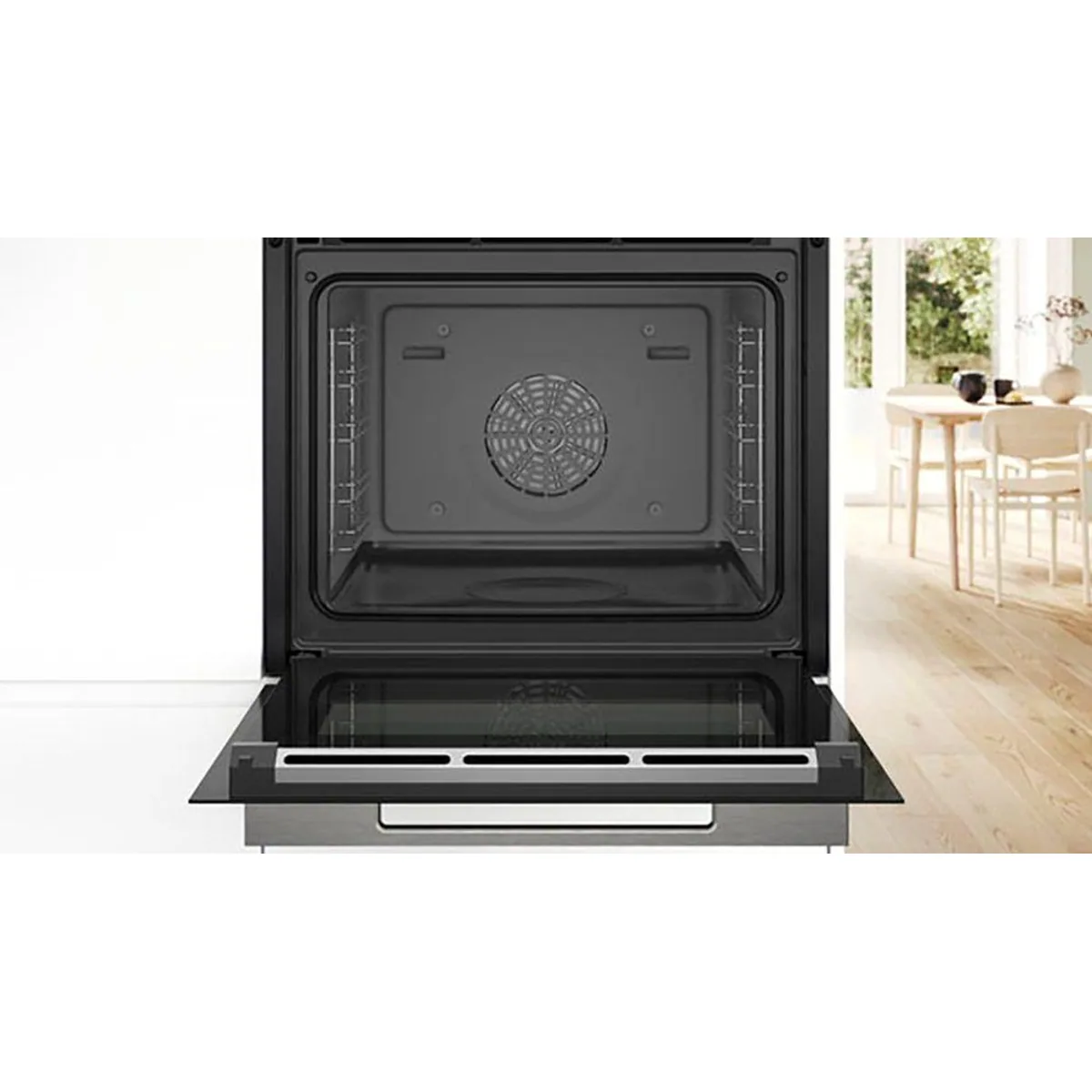 Bosch Dampfbackofen Serie 8 HSG7584B1, innovative Dampf-Funktion, ecoClean Direct, Teleskopauszug nachrüstbar 4