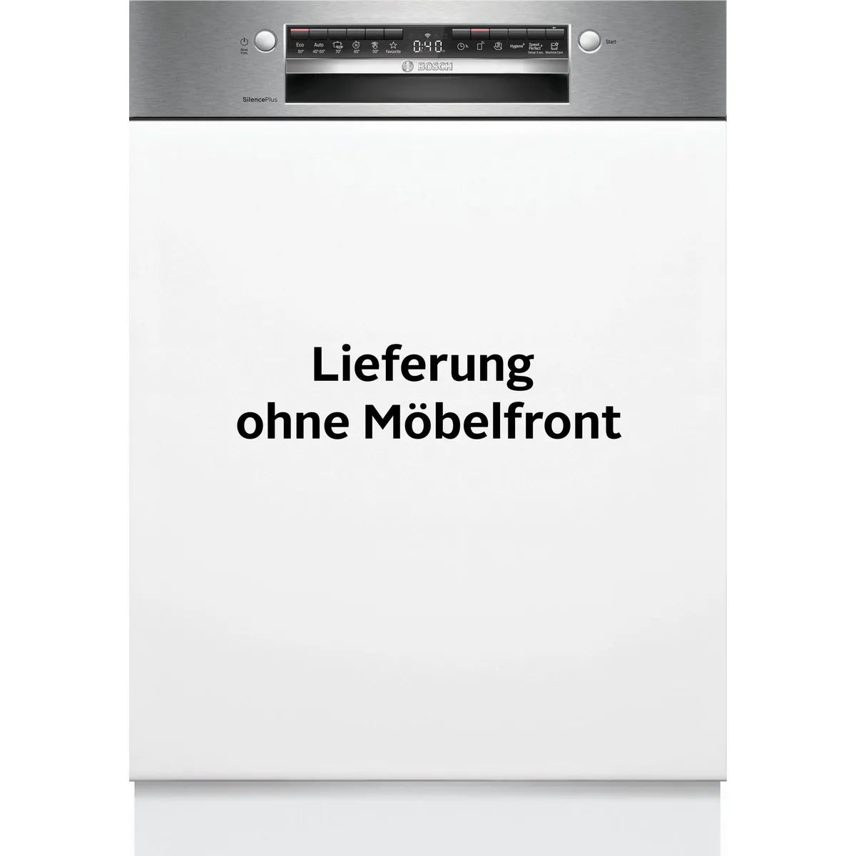 Bosch teilintegrierbarer Geschirrspüler Serie 4 SMI4EVS09E, 14 Maßgedecke, Automatische Türöffnung, VarioFlex-Körbe