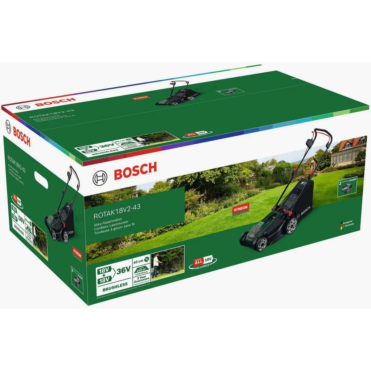 Bosch Akkurasenmäher ROTAK18V-43, 43 cm Schnittbreite, 3-in-1-Funktion 5