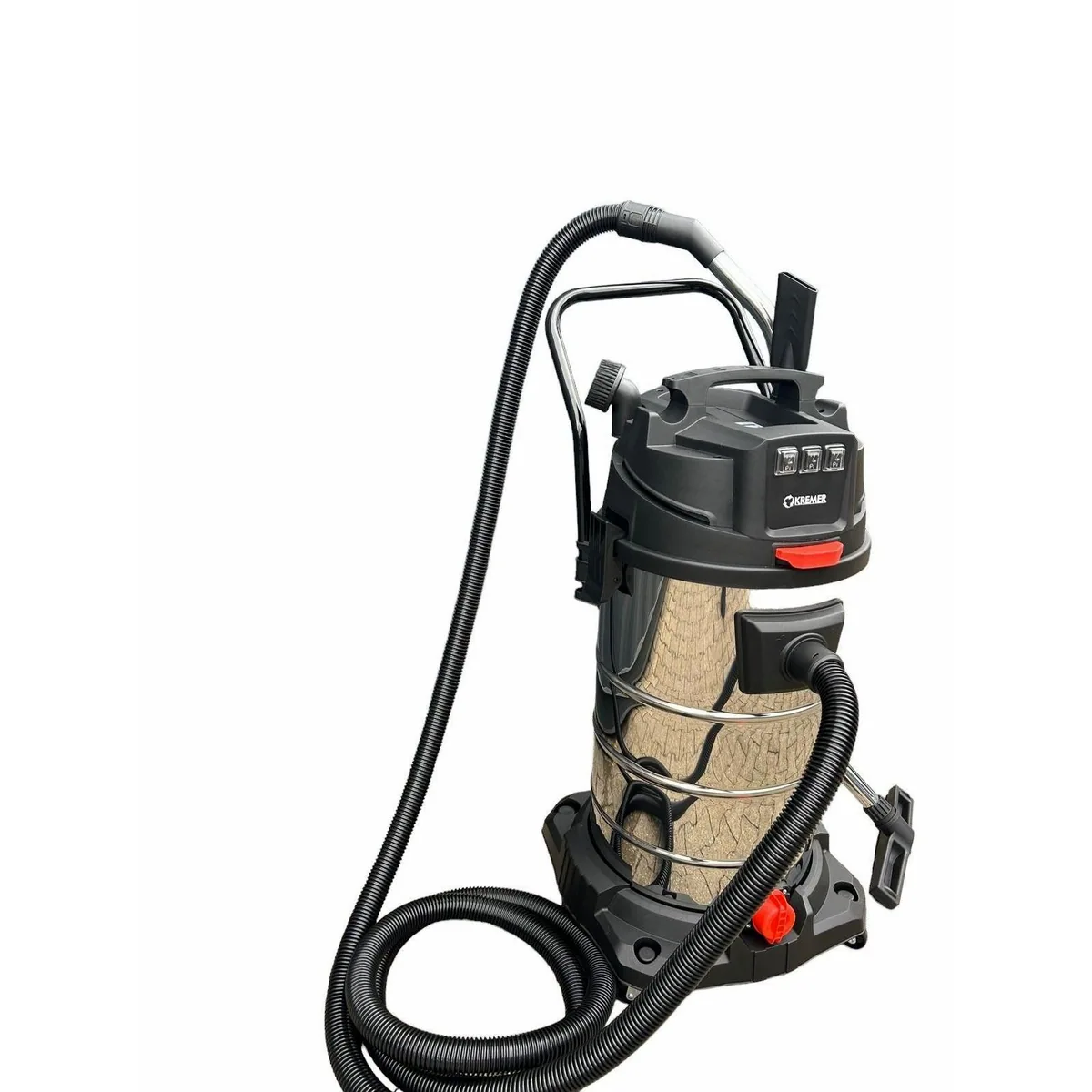 DeTec Nass-Trocken-Sauger 3000W, 100 Liter Edelstahlbehälter, 3 Motoren 2