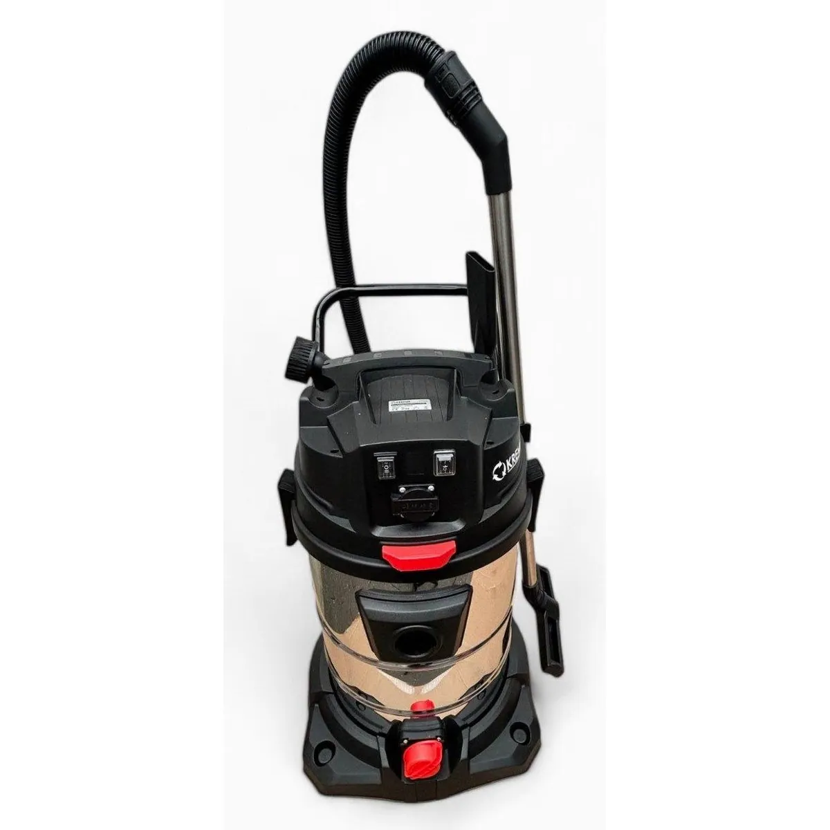 DeTec Nass-Trocken-Sauger, 2400 Watt, 65 Liter Edelstahltank, 2 Motoren 2