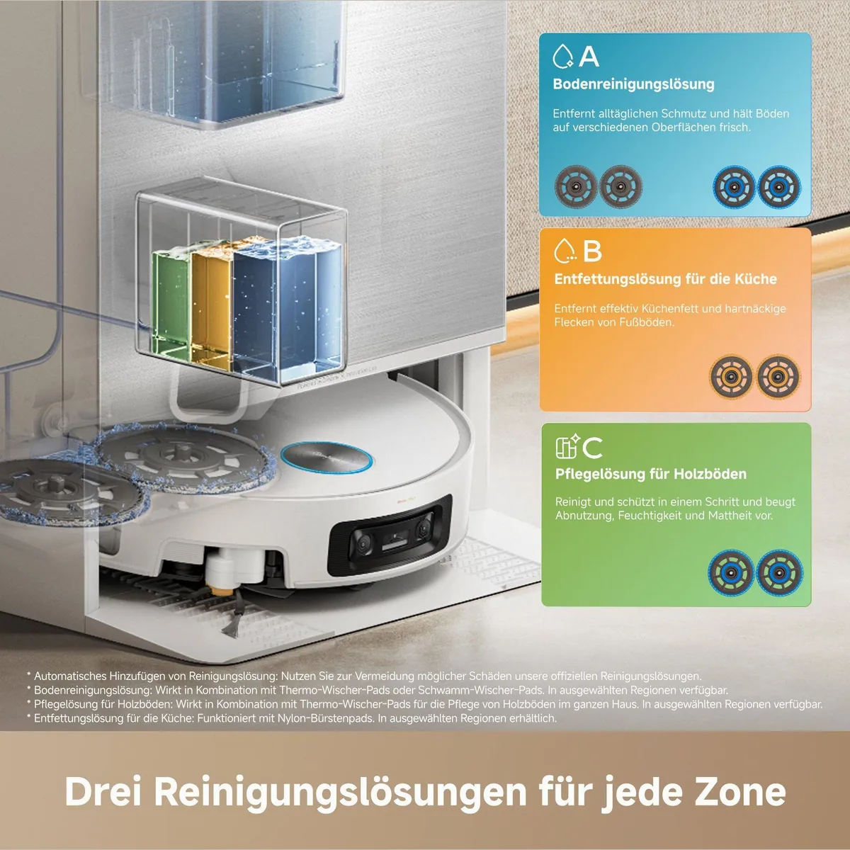 Dreame X60 Pro Ultra Matrix, 700 W, 42.000 Pa, Multi-Wischmopp, KI-Dual-Kamera 5