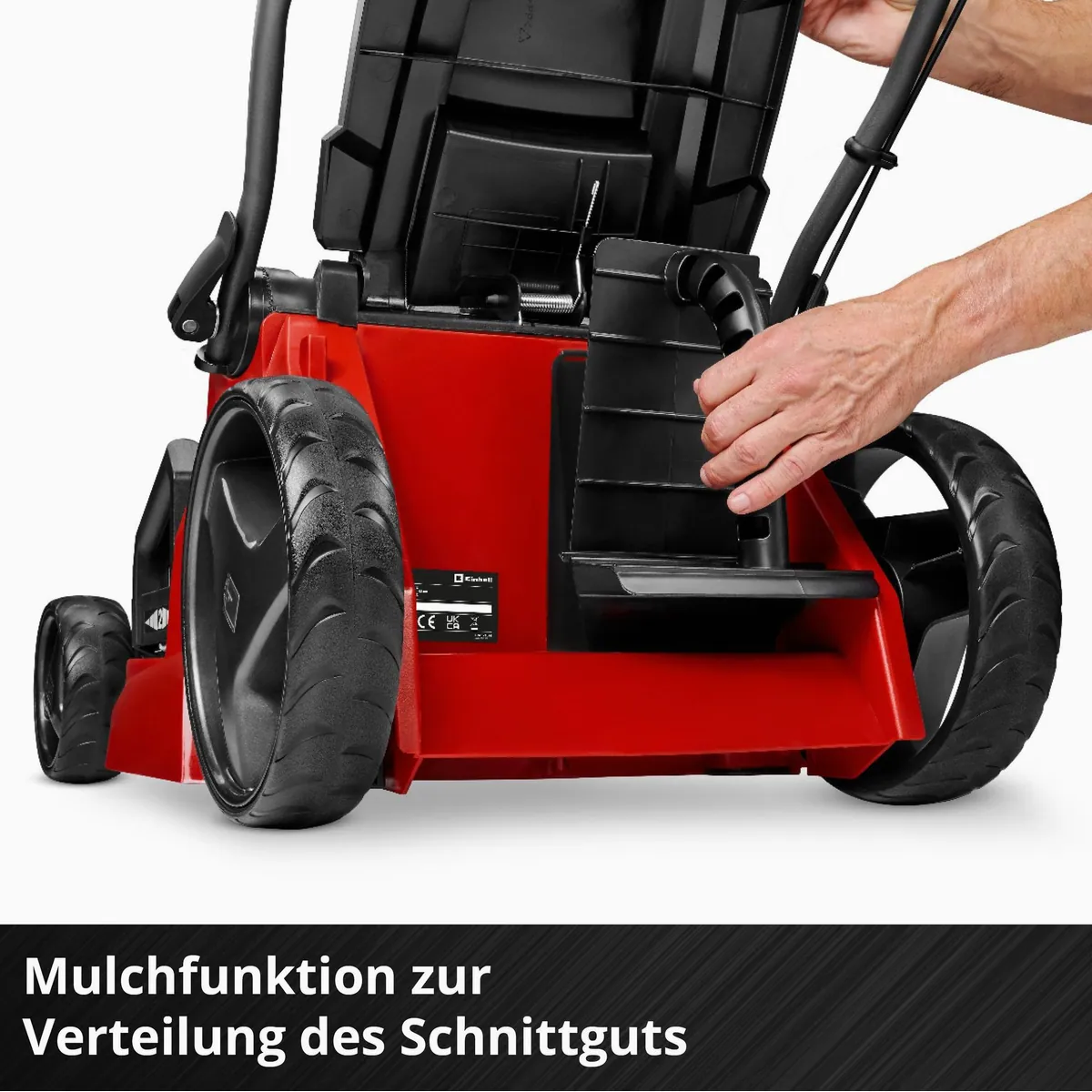 Einhell GE-CM 43 Li M Akkurasenmäher, 43 cm Schnittbreite, 2x4,0 Ah Akkus — kabellos, höhenverstellbar, mit Mulchfunktion 5