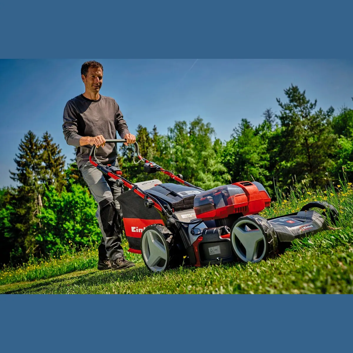 Einhell GP-CM 36/47 S HW Li, 47 cm Schnittbreite, 4x4,0Ah Akkus, Radantrieb 2