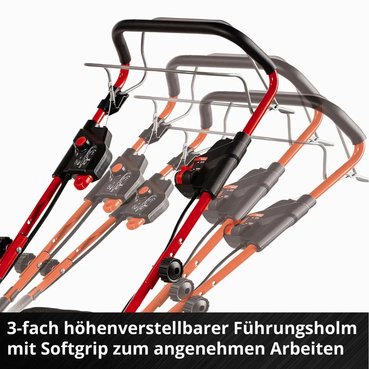 Einhell GP-CM 36/47 S HW Li, 47 cm Schnittbreite, 4x4,0Ah Akkus, Radantrieb 4