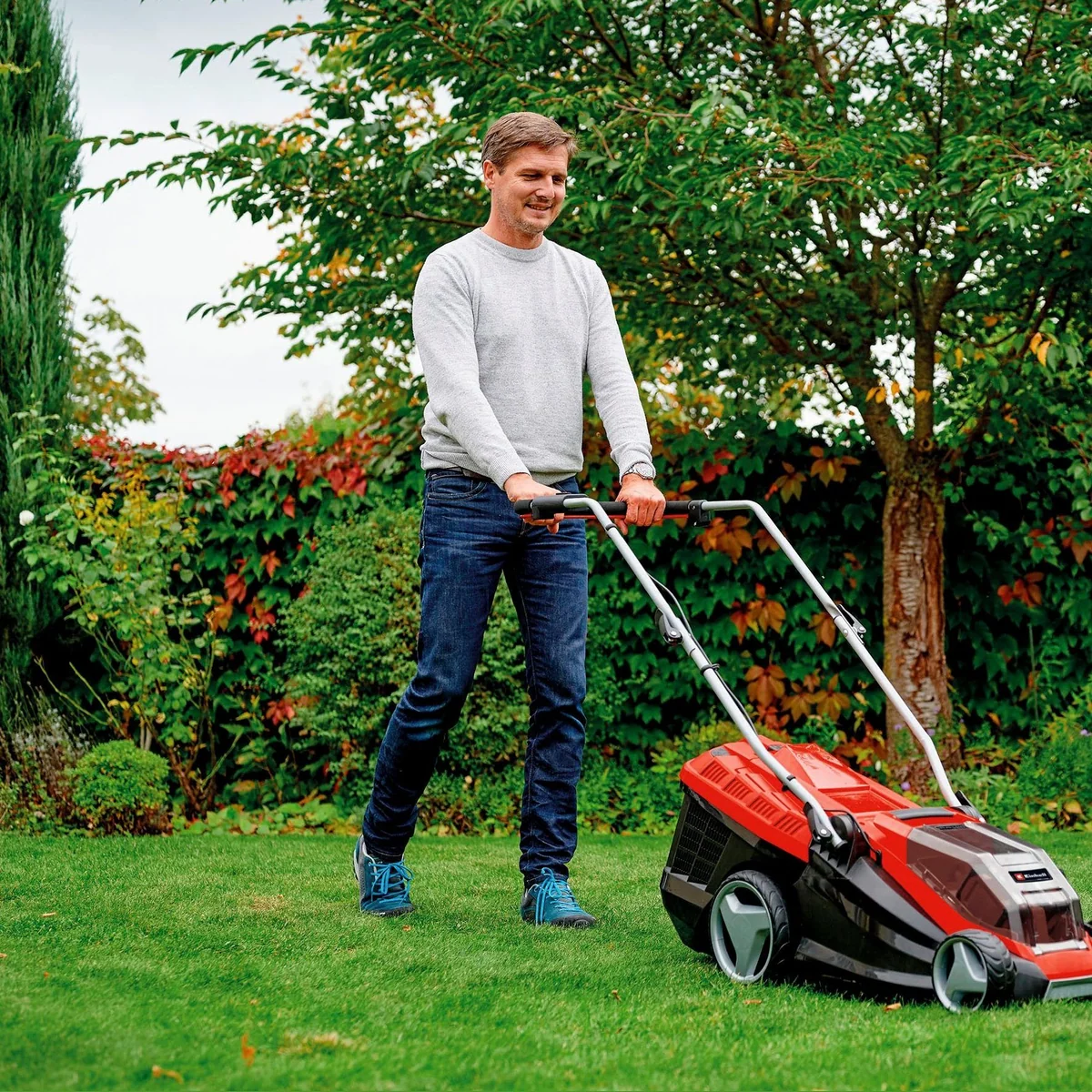 Einhell GE-CM 36/36 Li SET, 36 cm Schnittbreite, 2 Akkus & Ladegerät 3