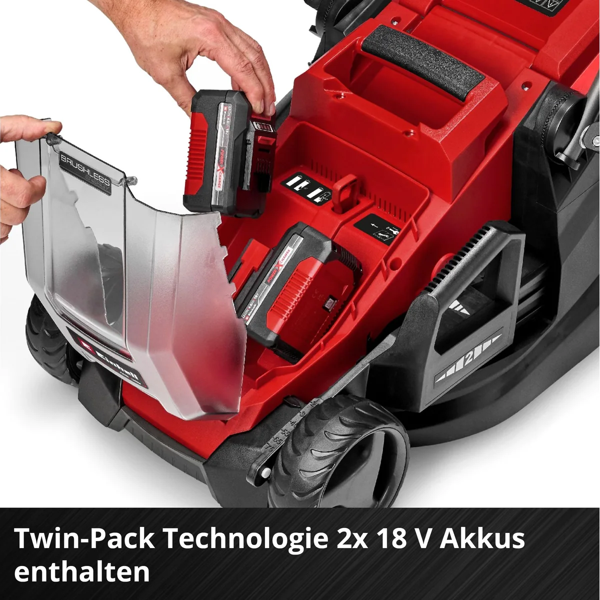 Einhell GE-CM 36/36 Li SET, 36 cm Schnittbreite, 2 Akkus & Ladegerät 4