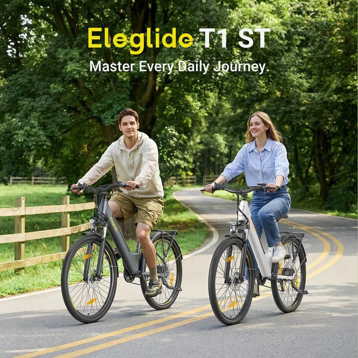 Eleglide E-Bike T1 ST, hohe Reichweite, leistungsstarker Motor, 7-Gang Shimano 2