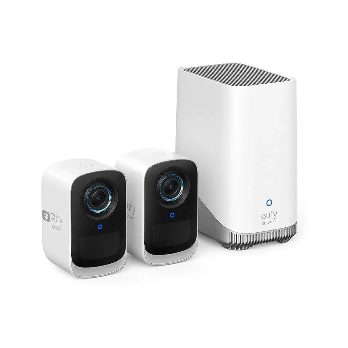 eufy eufyCam S300 3C Überwachungskamera, 4K Nachtsicht, erweiterbarer Speicher, KI-gestützte Erkennung