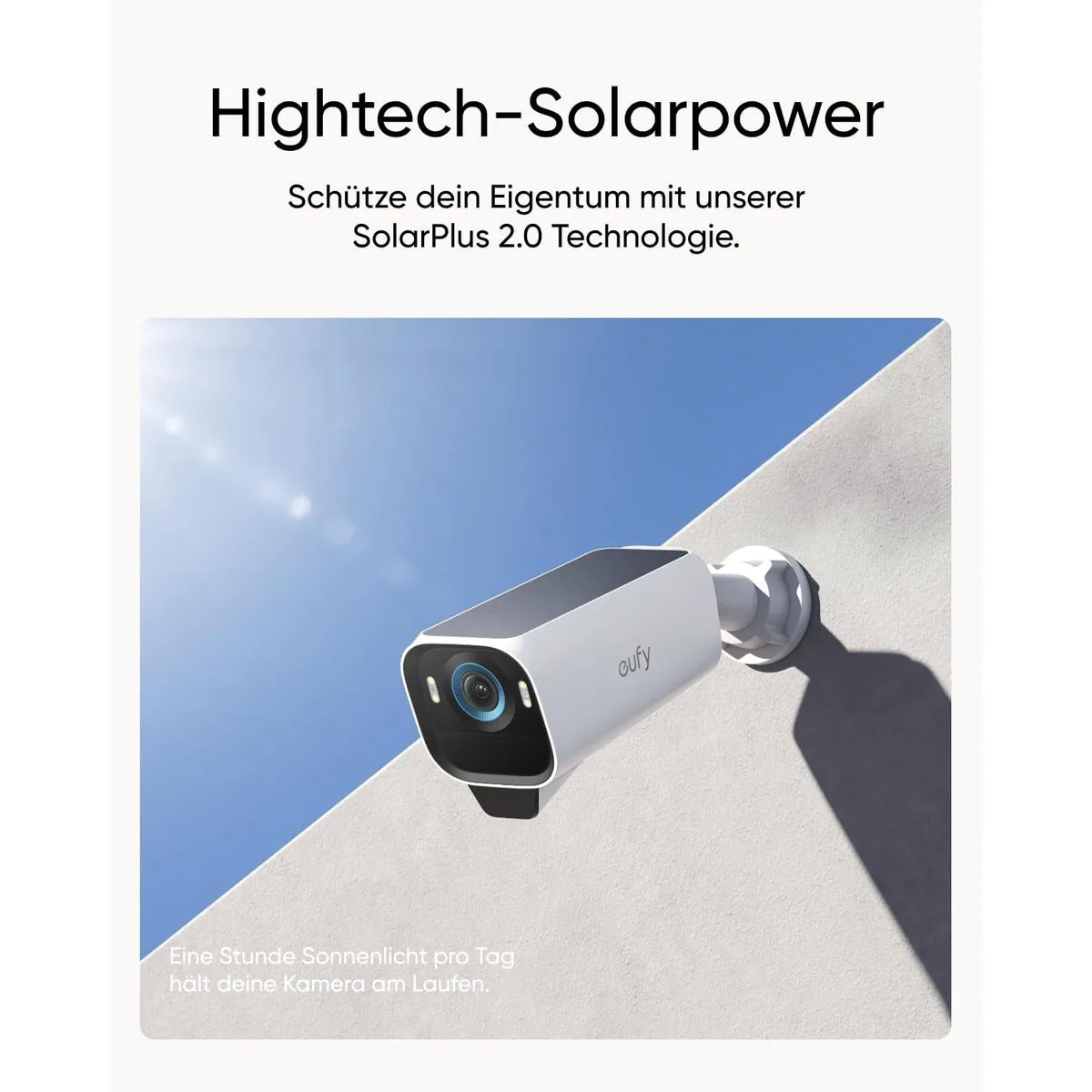 eufy eufyCam S3 Pro Überwachungskamera, 4K Auflösung, verbesserte Nachtsicht, kabellos mit Solarbetrieb 3