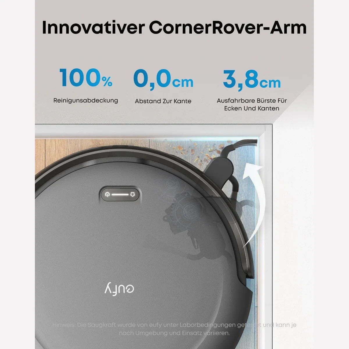 eufy C10 Saugroboter, ultraflaches Design, Teppichreinigung, automatische Entleerung 4