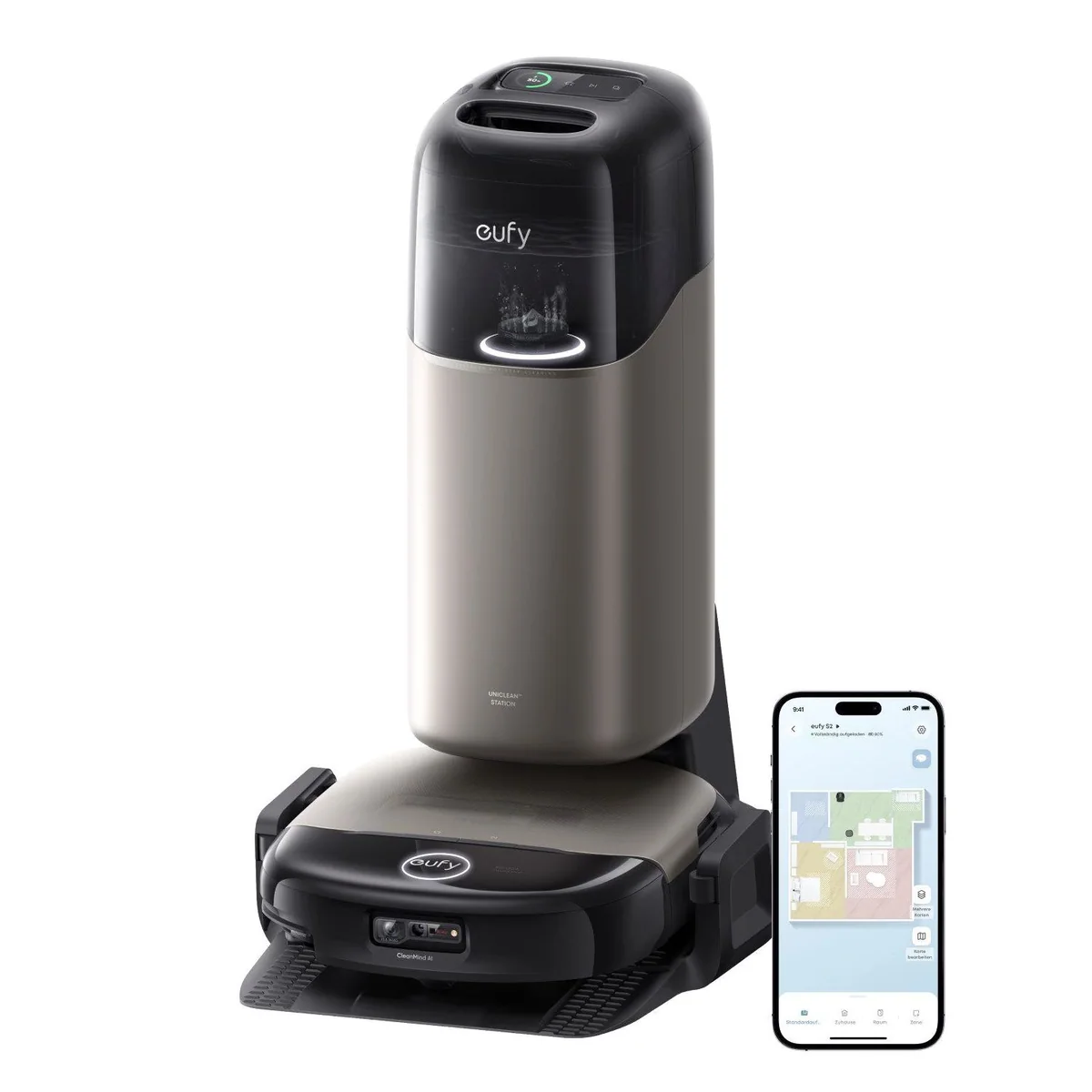 eufy T2081G11 Saugroboter, kraftvolle Saugleistung & intelligente Navigation