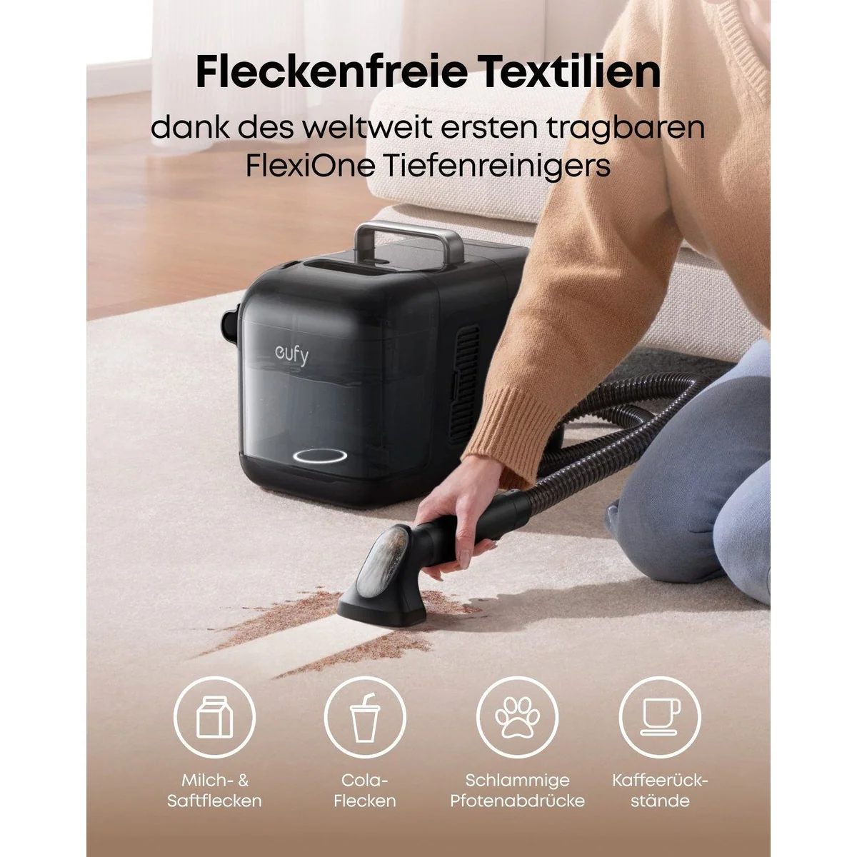 eufy Omni E28 HydroJet Saugroboter, 20.000Pa Saugkraft, Wischfunktion, All-in-One-Station 3