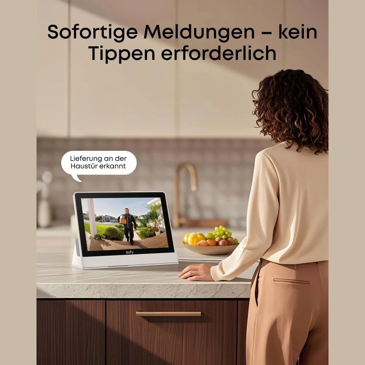 eufy Smart Display 8", Echtzeit-Benachrichtigungen, 4 Live-Streams 3