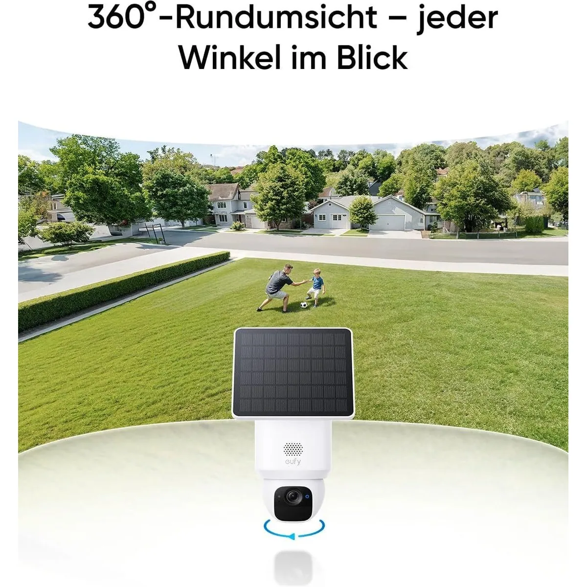 eufy eufyCam E30 Überwachungskamera, 2K Auflösung, kabellos, Solar-betrieben 2