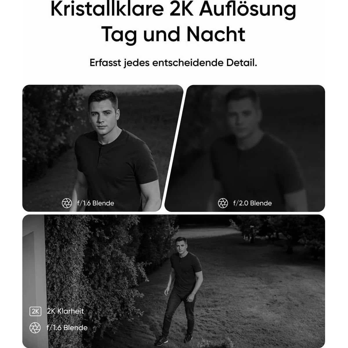 eufy eufyCam E30 Überwachungskamera, 2K Auflösung, kabellos, Solar-betrieben 4