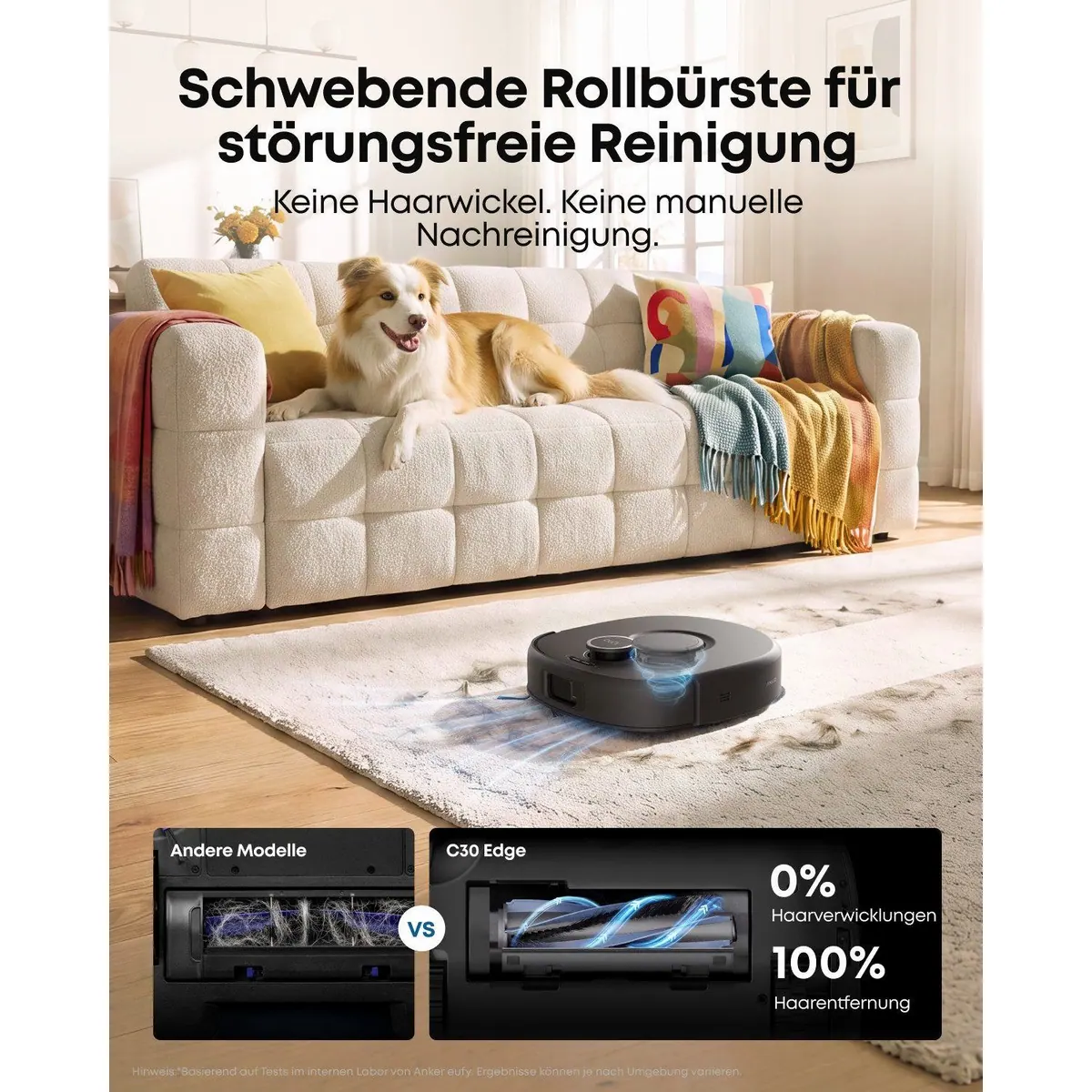 eufy Saugroboter C30 Edge, 35.000 Pa Saugleistung, Wischfunktion, Kantenwischen 5
