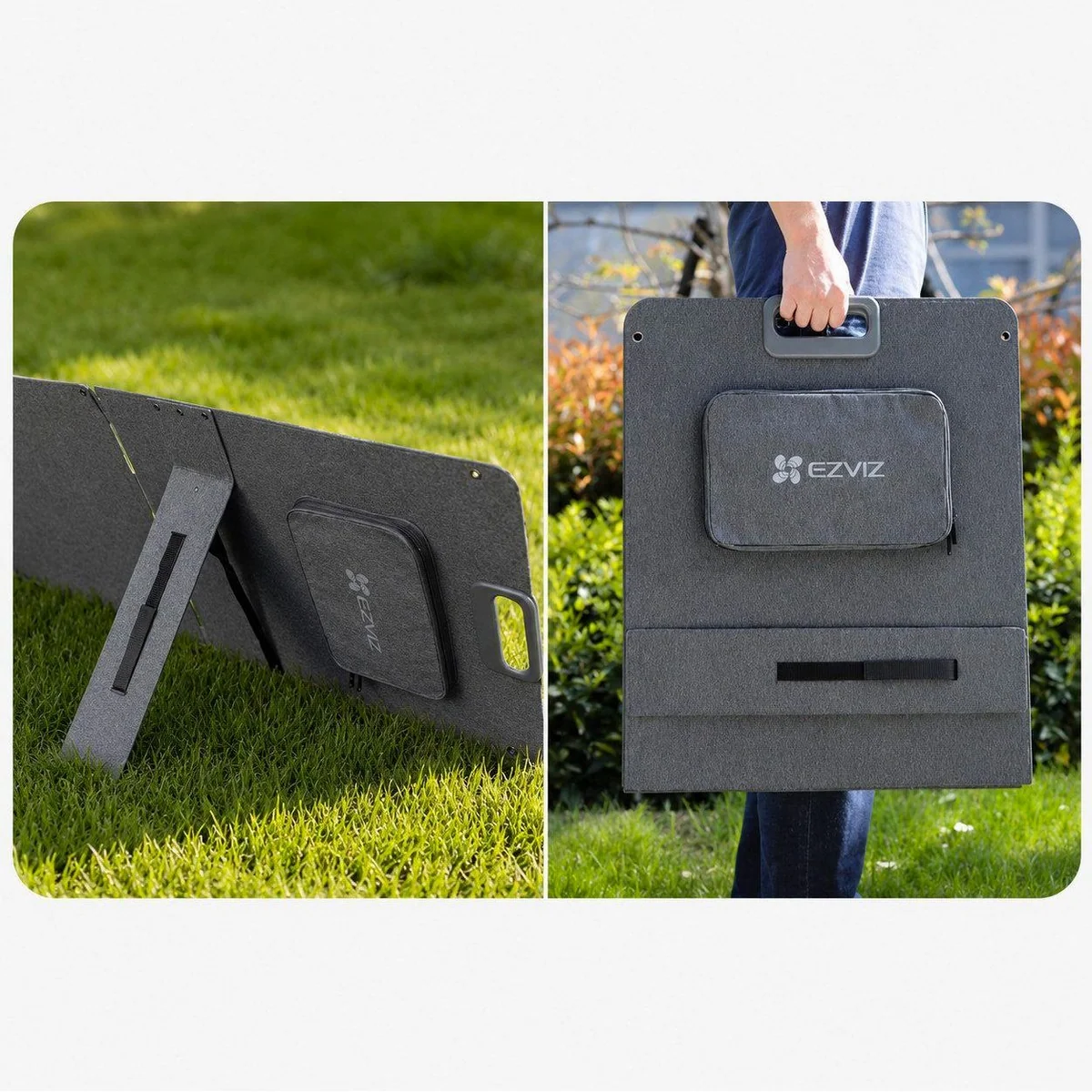 Ezviz Solarpanel 100W/200W, faltbar, hoher Wirkungsgrad, IP67 wetterfest 4