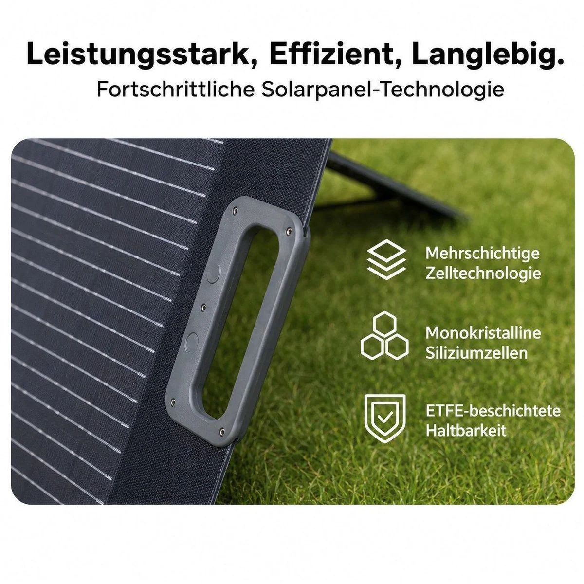 Ezviz Solarpanel 100W/200W, faltbar, hoher Wirkungsgrad, IP67 wetterfest 5
