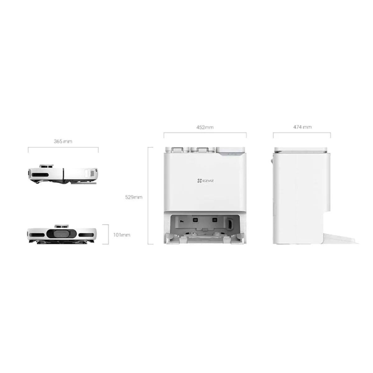 Ezviz RS20 Pro Nass-Trocken-Saugroboter, multifunktionale Basisstation, LDS-LiDAR-Navigation 3