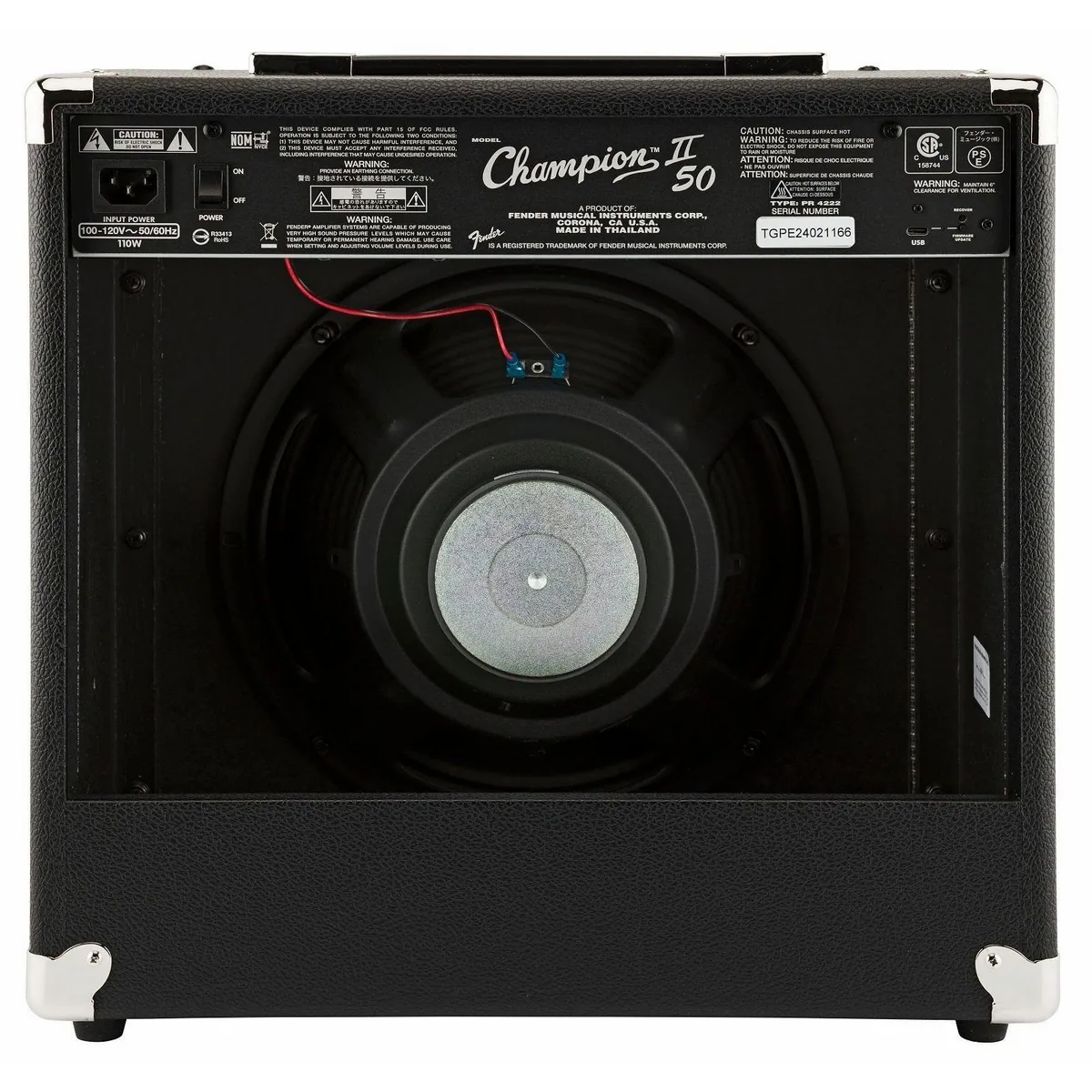 Fender Champion II 50 E-Gitarrenverstärker, vielseitige Klangvielfalt, benutzerfreundlich 3