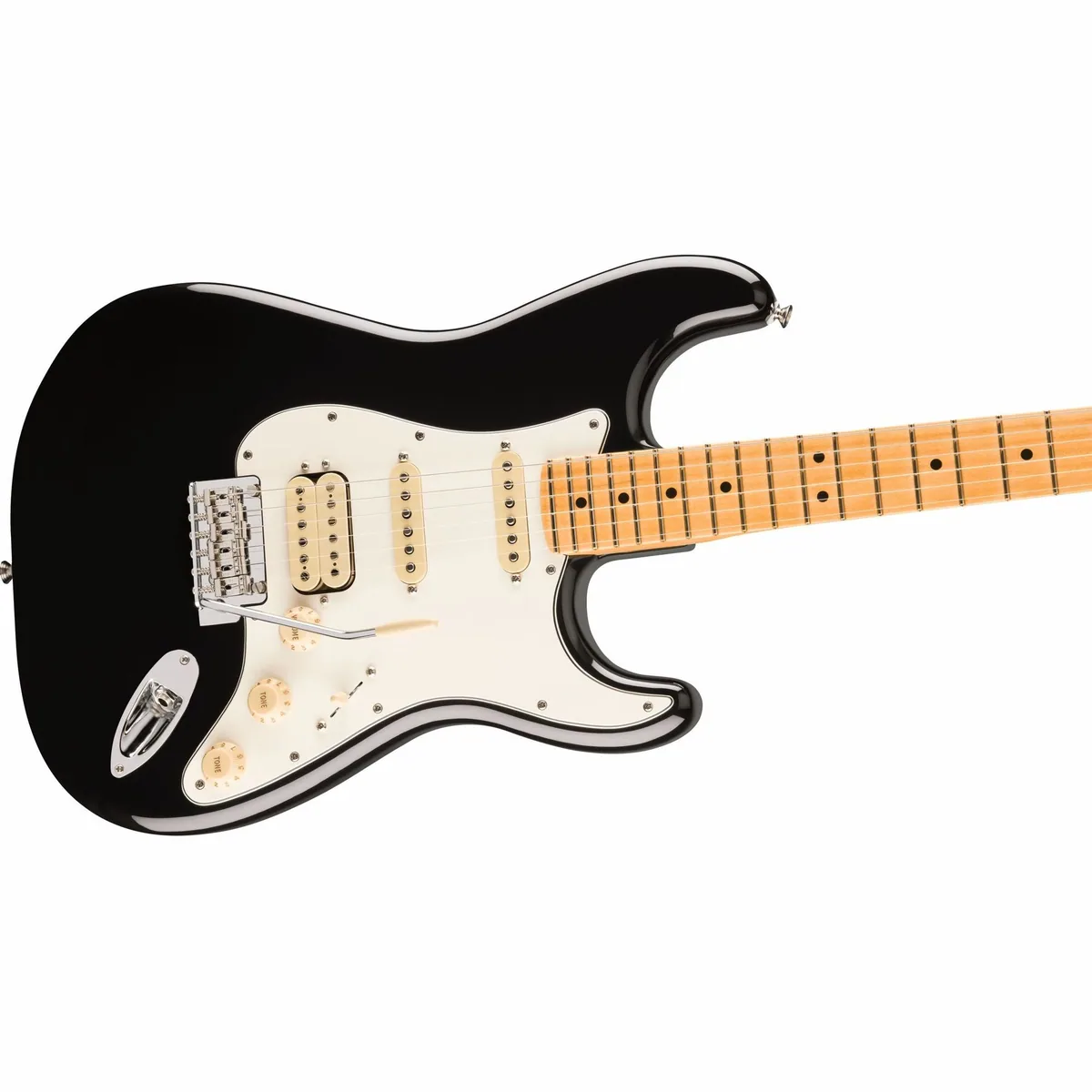 Fender Player II Stratocaster HSS MN Black, Erle Korpus, Ahorn-Hals, Vielseitige Pickup-Bestückung 4
