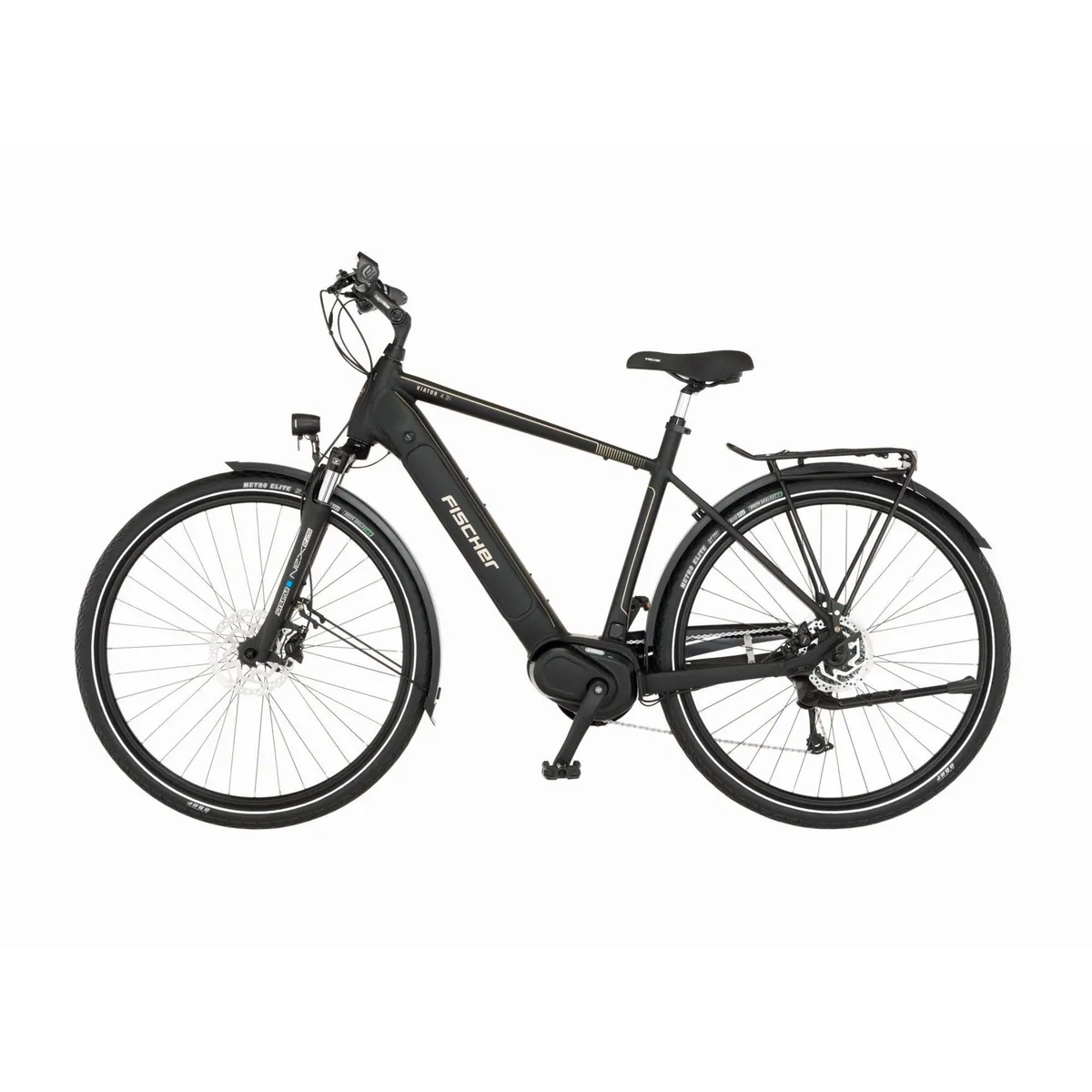 Fischer VIATOR 4.2i 630 ACTIVE E-Bike, leistungsstarker Mittelmotor, 9 Gang Shimano 5
