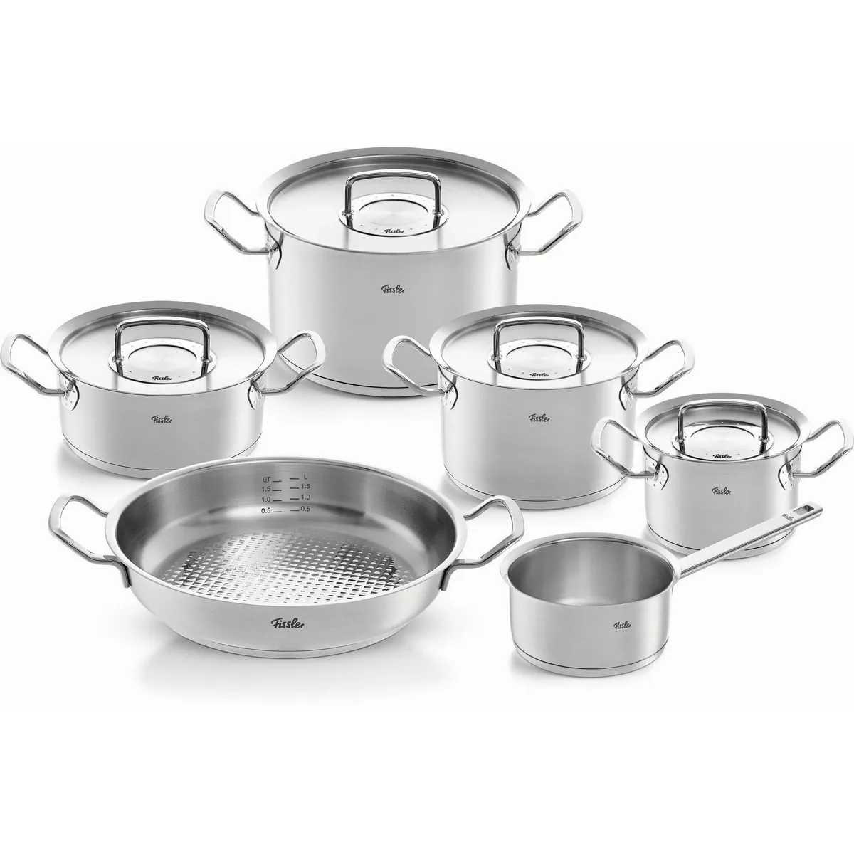 Fissler Original-Profi Collection Topf-Set, 6-teilig, induktionsgeeignet, Edelstahl 18/10