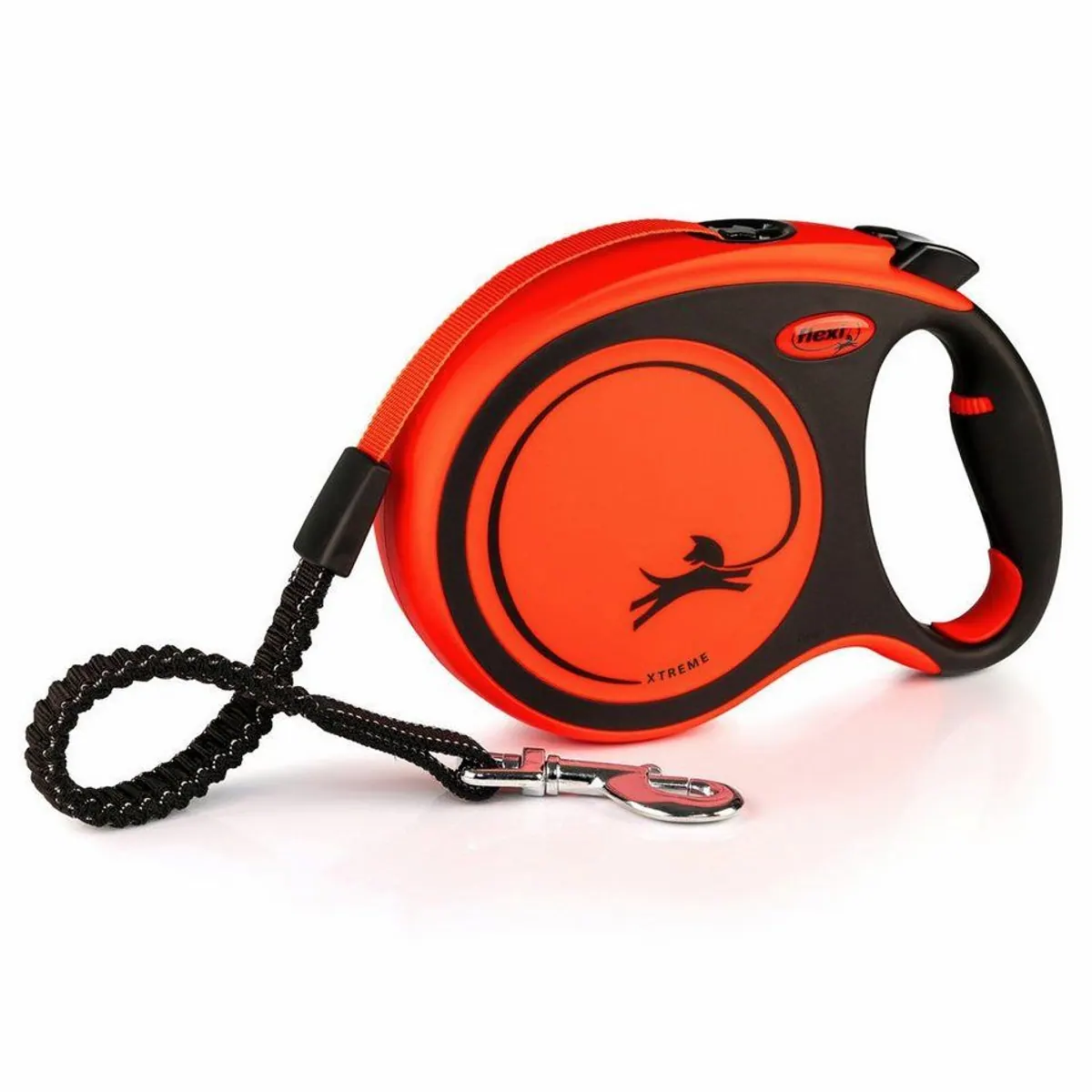 Flexi Xtrem Hundeleine, 5 m Gurt, komfortables Bremssystem, für Hunde bis 35 kg
