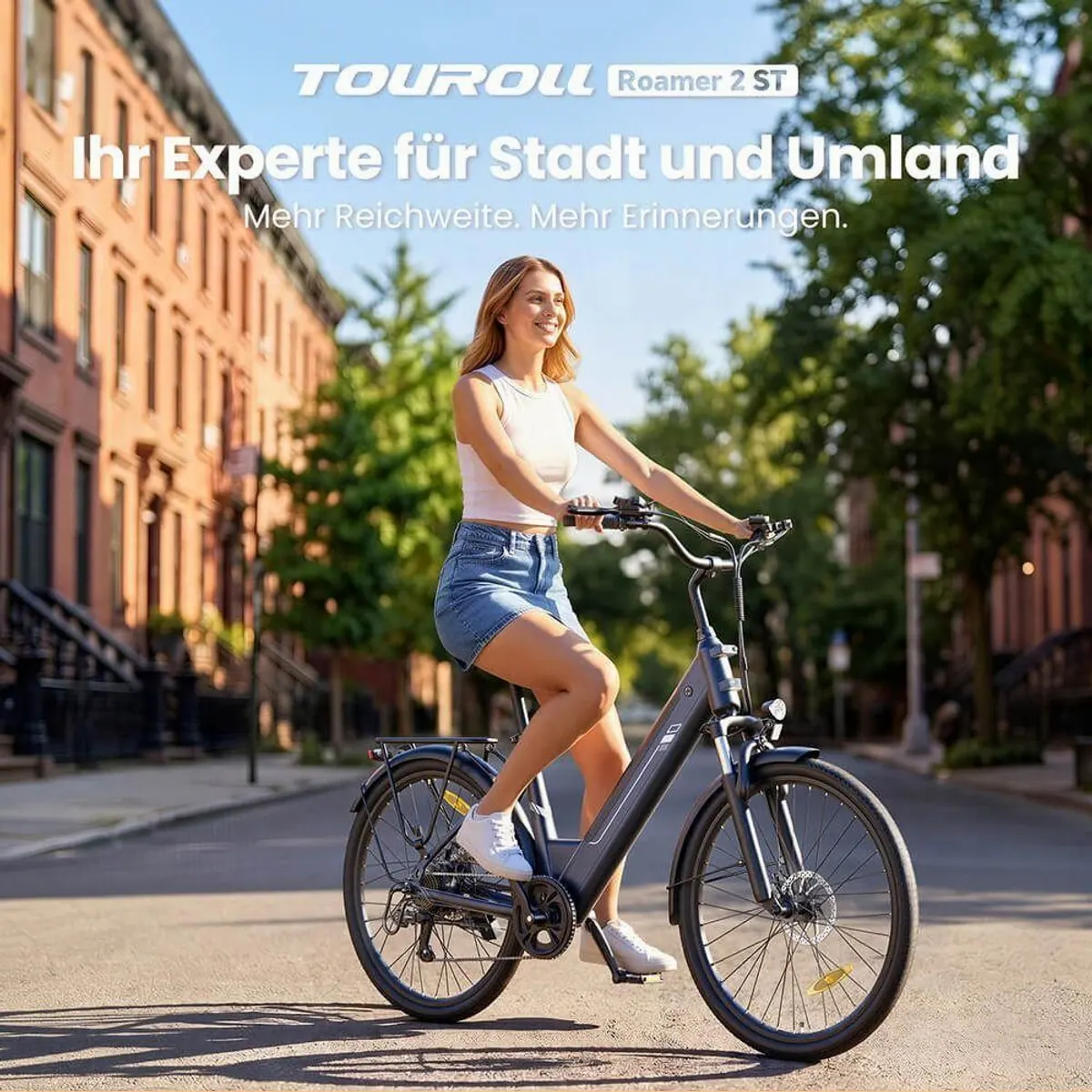 FORIDE E-Bike Roamer 2, herausnehmbarer 561,6 Wh Akku, 7-Gang Shimano, 100 km Reichweite 2