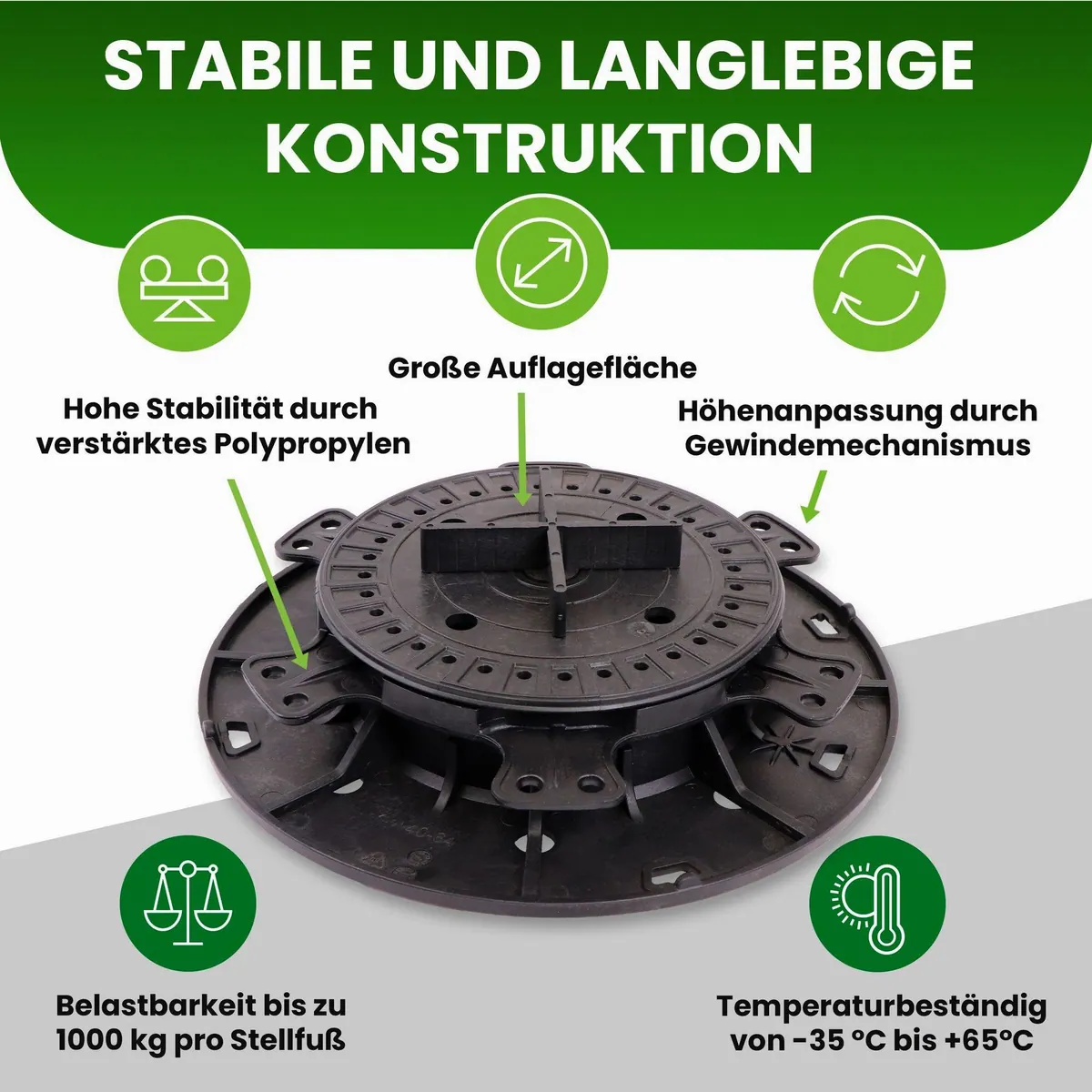 Gartenwelt Riegelsberger Plattenheber PRO, max. 1000 kg Traglast, justierbar 4
